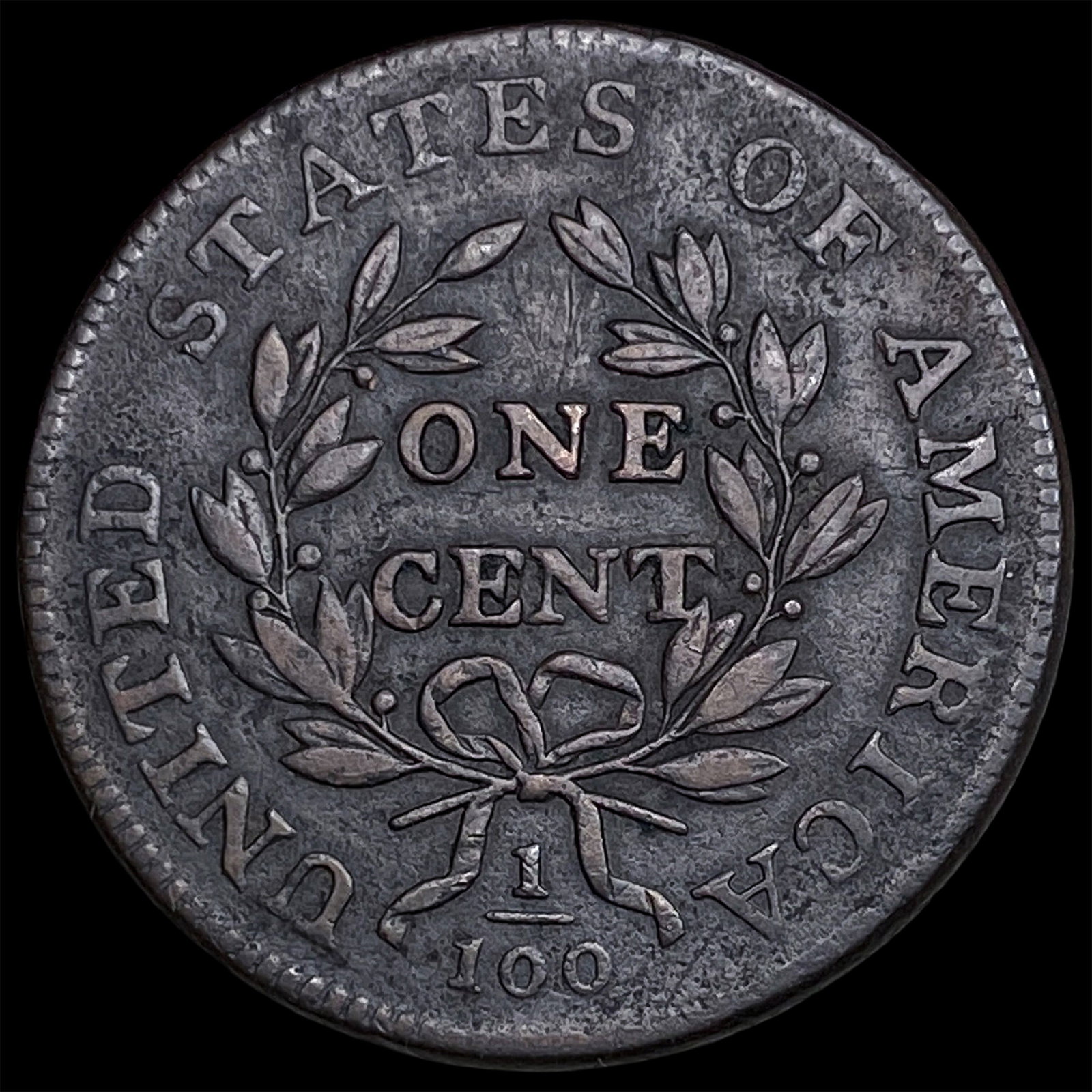 1798 Large Cent Draped Bust ABOUT UNCIRCULATED - 2