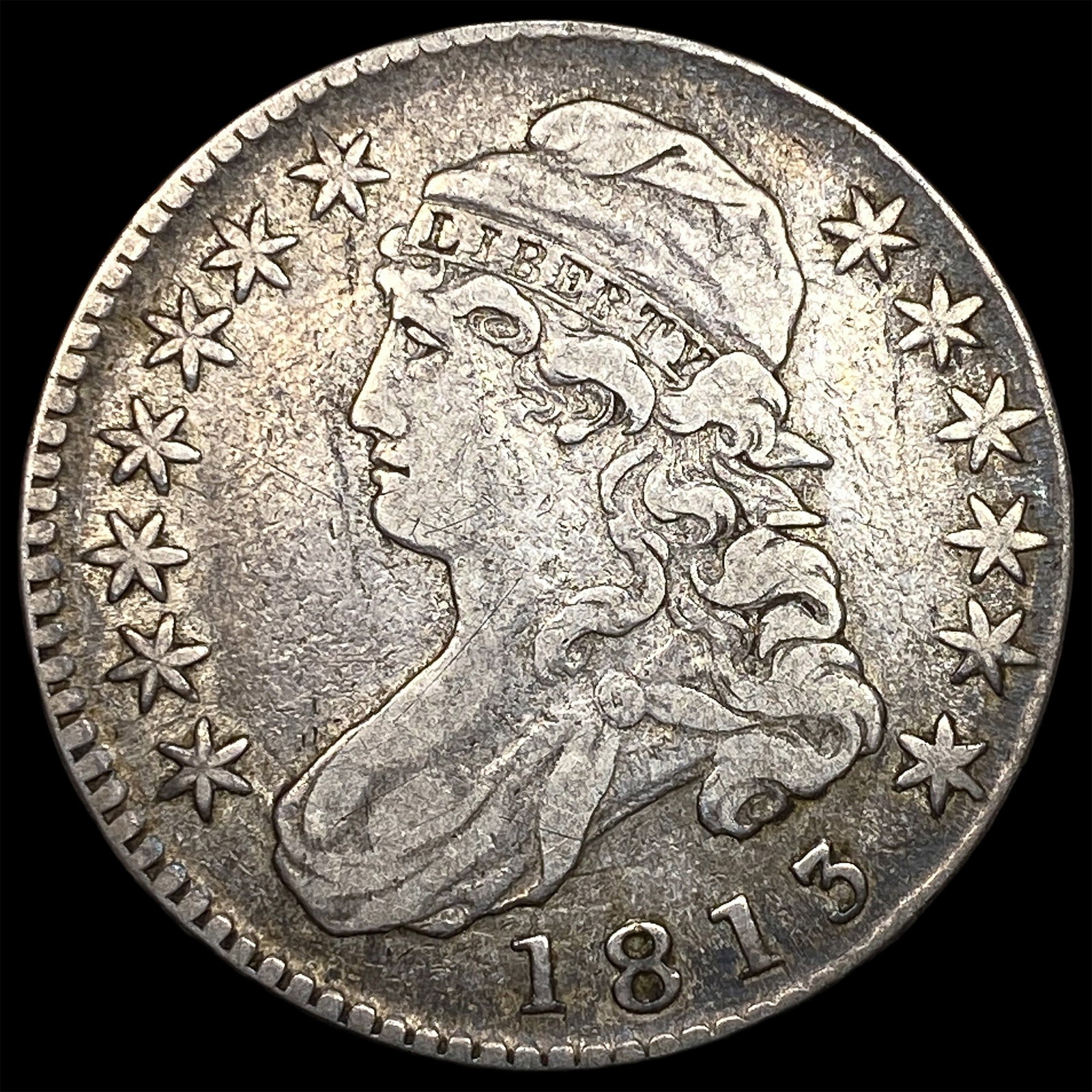 1813 Capped Bust Half Dollar ABOUT UNCIRCULATED (1 of 2)
