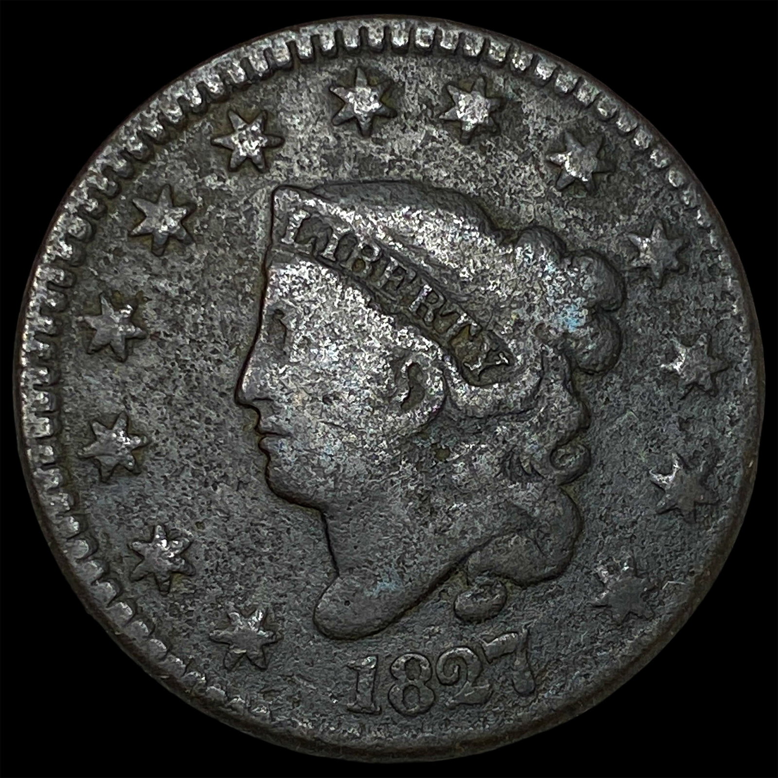 1827 Large Cent NICELY CIRCULATED (1 of 2)
