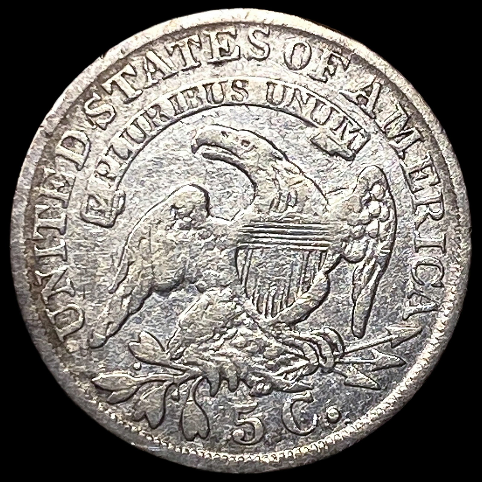 1837 Capped Bust Half Dime LIGHTLY CIRCULATED - 2
