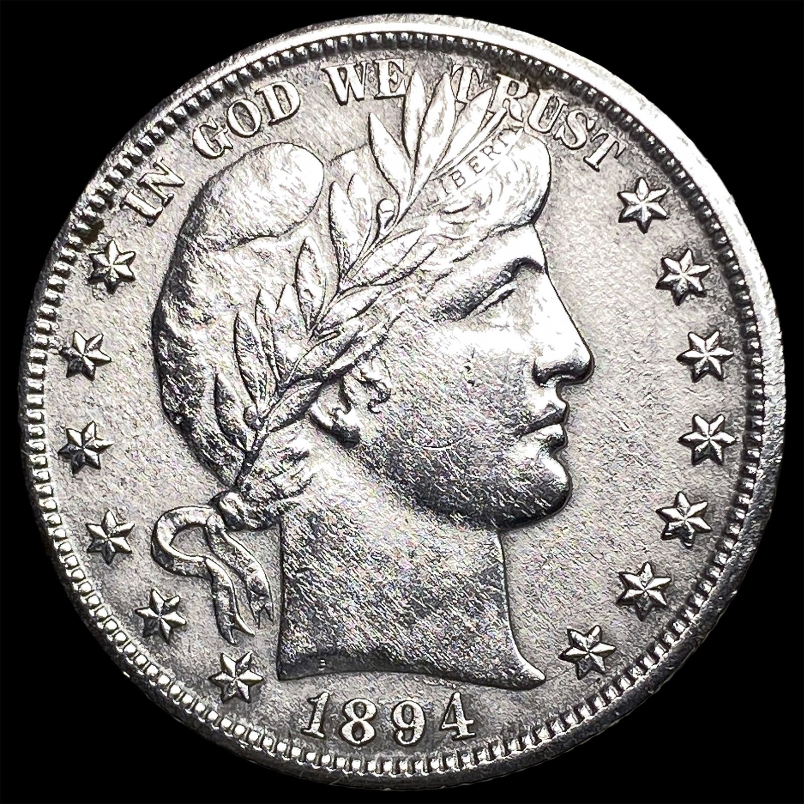 1894-O Silver Barber Half Dollar HIGH GRADE: 1894-O Silver Barber Half Dollar HIGH GRADE