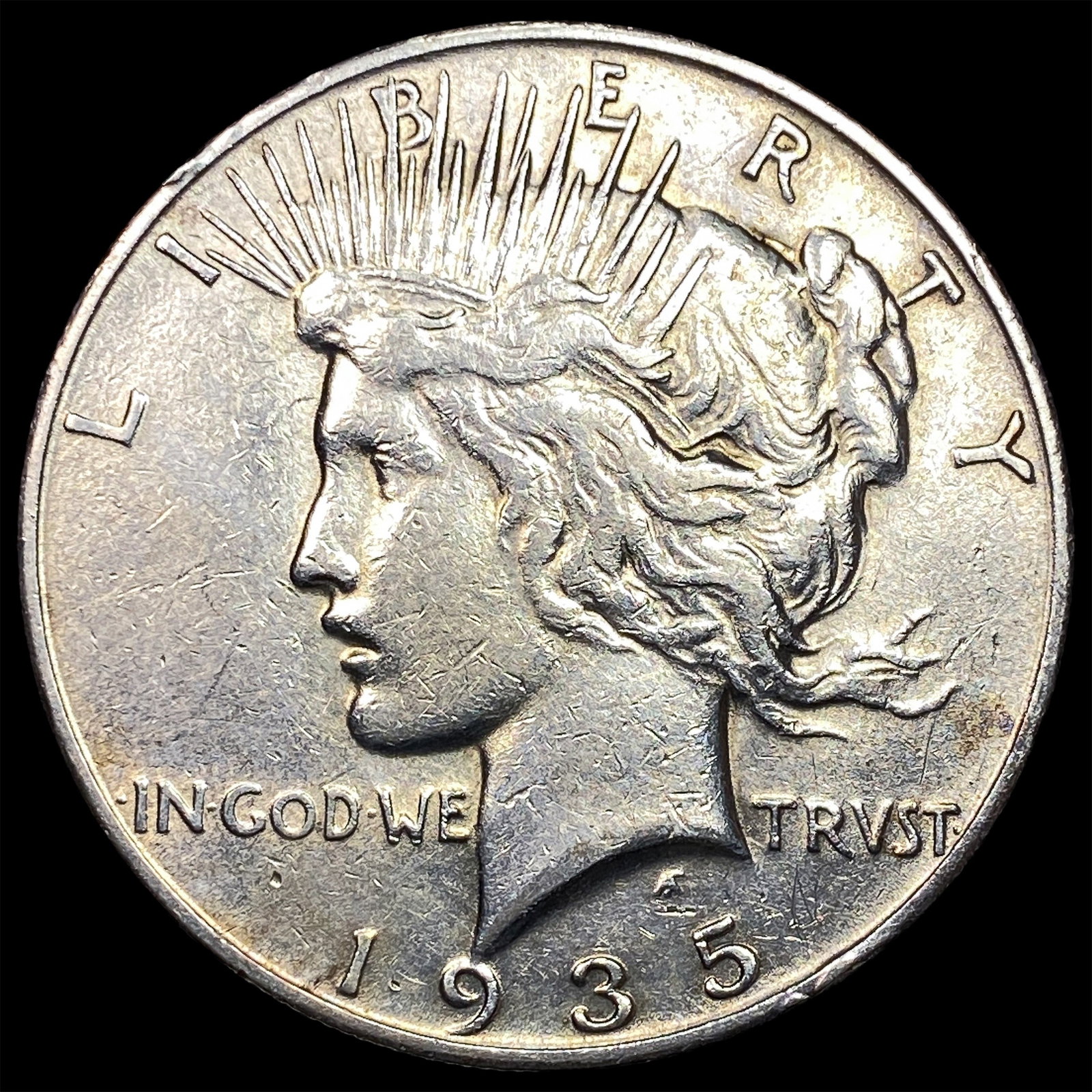 1935-S Silver Peace Dollar NEARLY UNCIRCULATED: 1935-S Silver Peace Dollar NEARLY UNCIRCULATED
