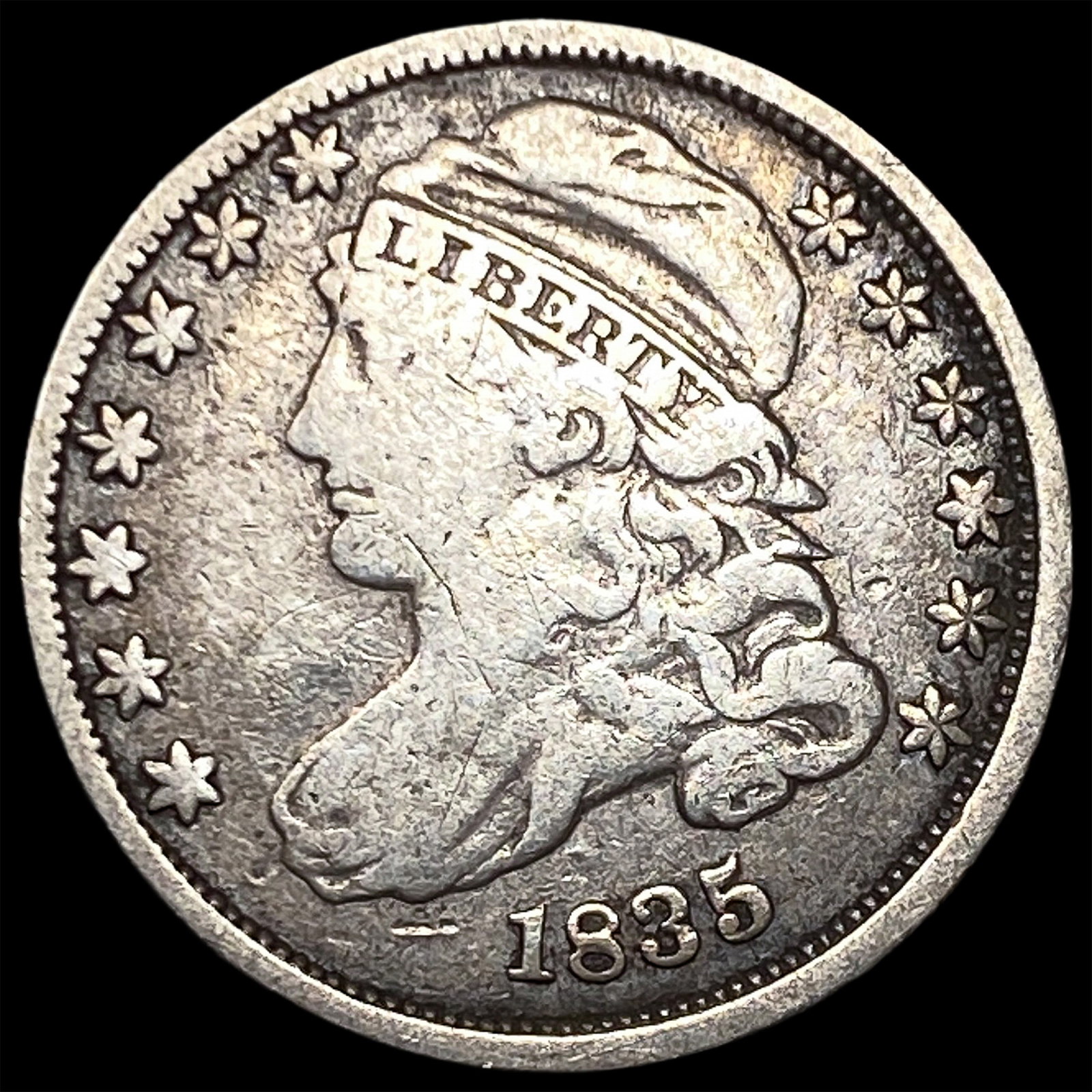 1835 Capped Bust Dime LIGHTLY CIRCULATED: 1835 Capped Bust Dime LIGHTLY CIRCULATED