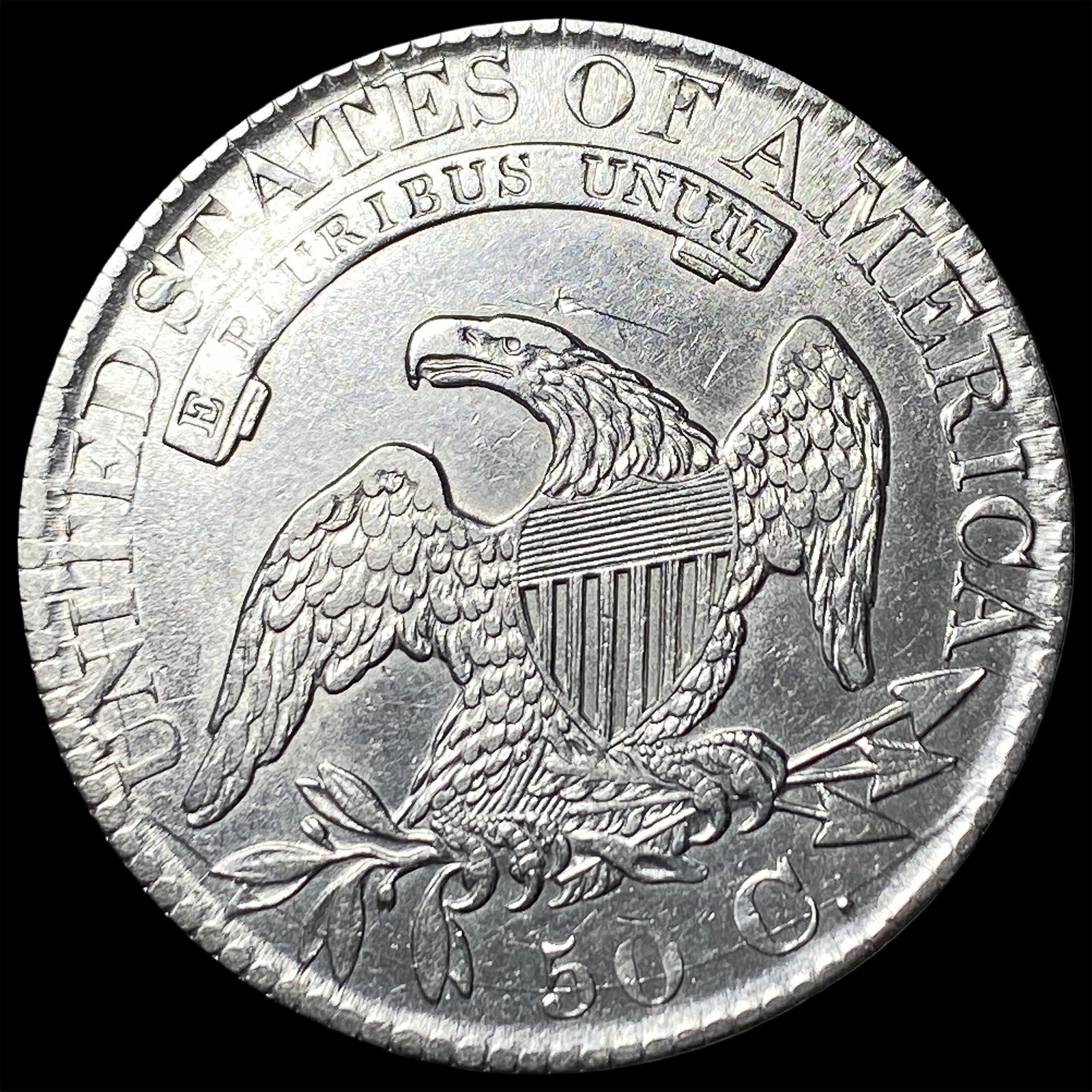 1827 Capped Bust Half Dollar CLOSELY UNCIRCULATED - 2