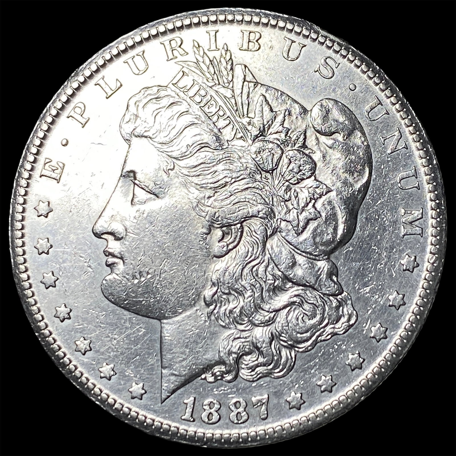 1887-S Silver Morgan Dollar CLOSELY UNCIRCULATED: 1887-S Silver Morgan Dollar CLOSELY UNCIRCULATED