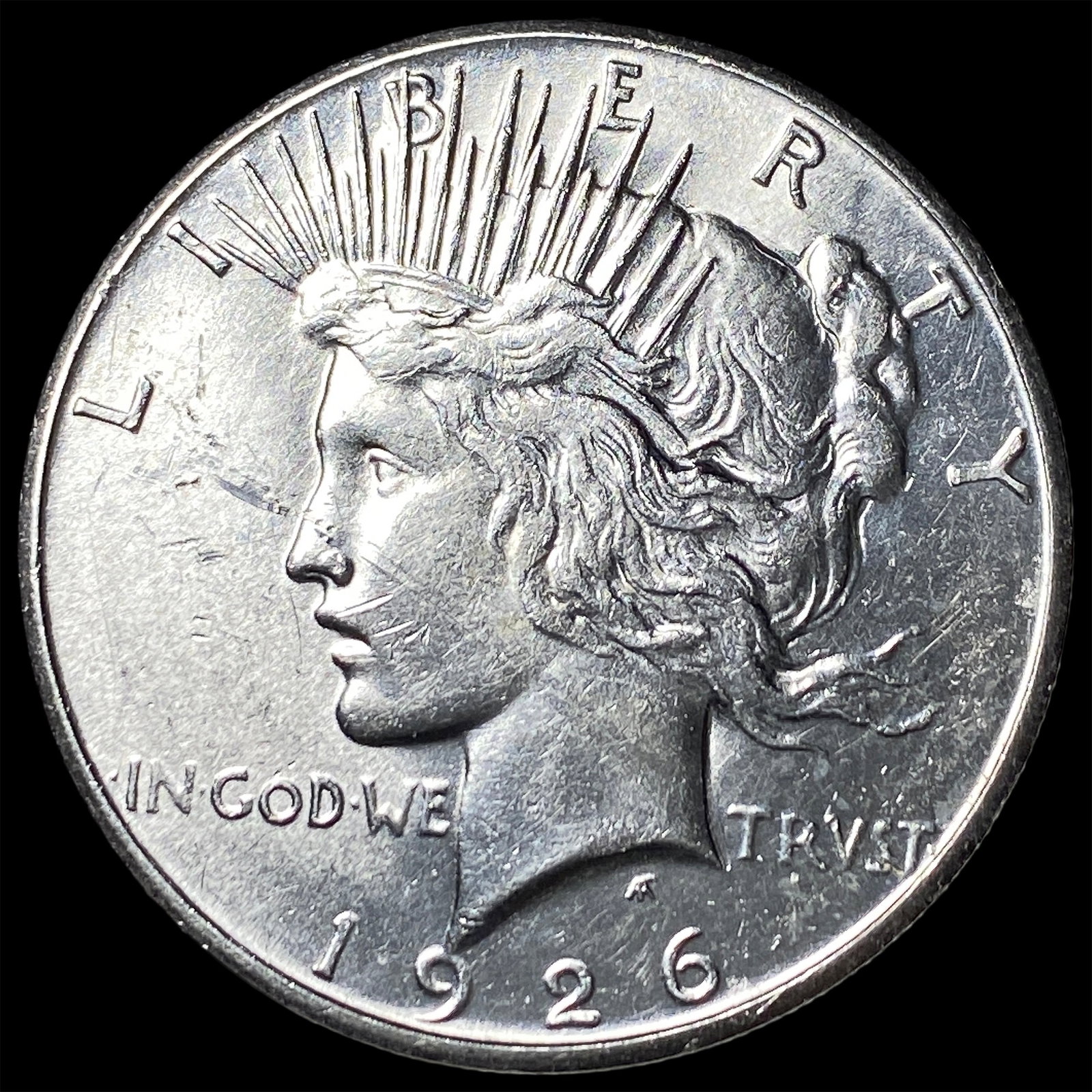 1926-S Peace Silver Dollar CLOSELY UNCIRCULATED: 1926-S Peace Silver Dollar CLOSELY UNCIRCULATED