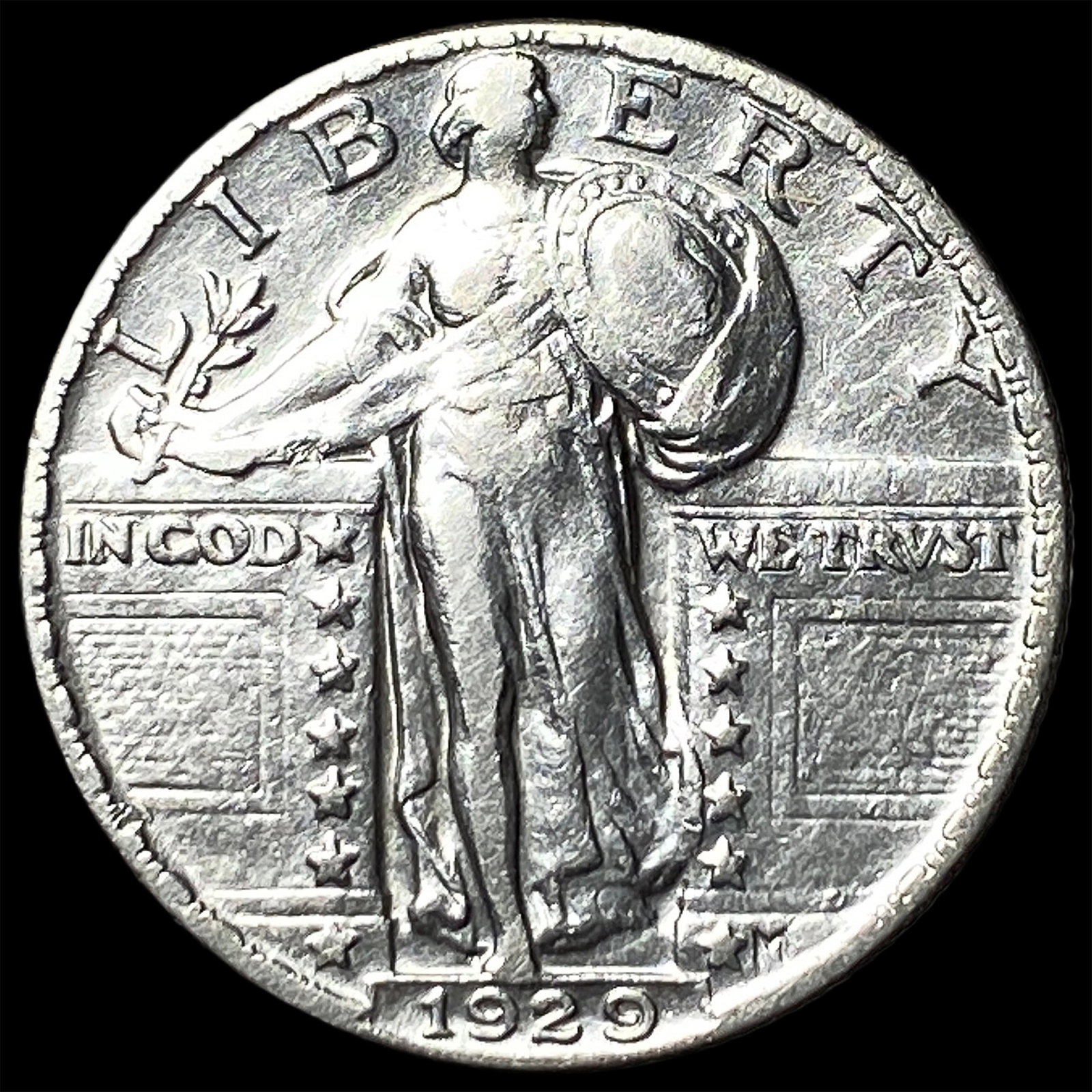 1929 Standing Liberty Quarter NEARLY UNCIRCULATED: 1929 Standing Liberty Quarter NEARLY UNCIRCULATED