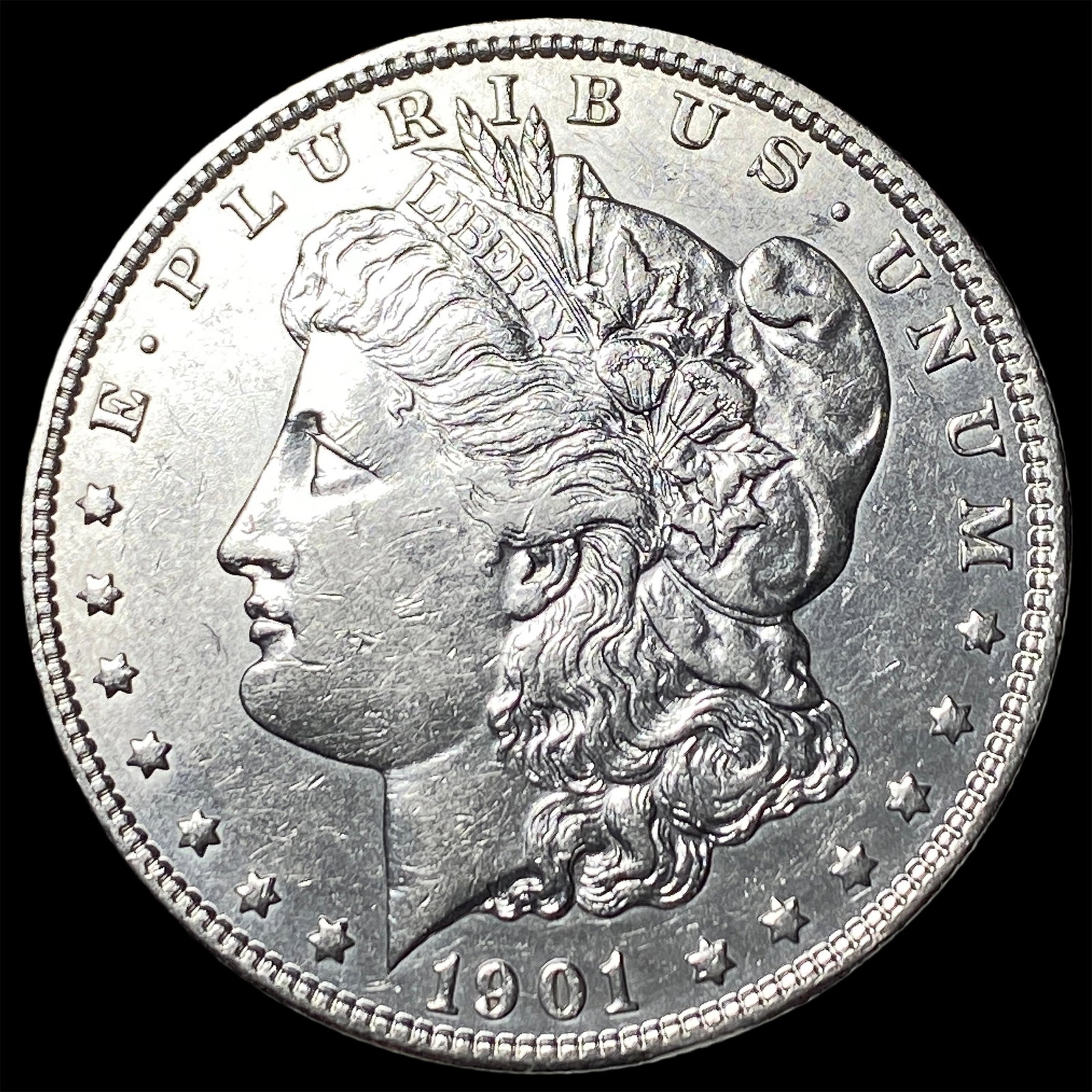 1901 Morgan Silver Dollar CLOSELY UNCIRCULATED: 1901 Morgan Silver Dollar CLOSELY UNCIRCULATED