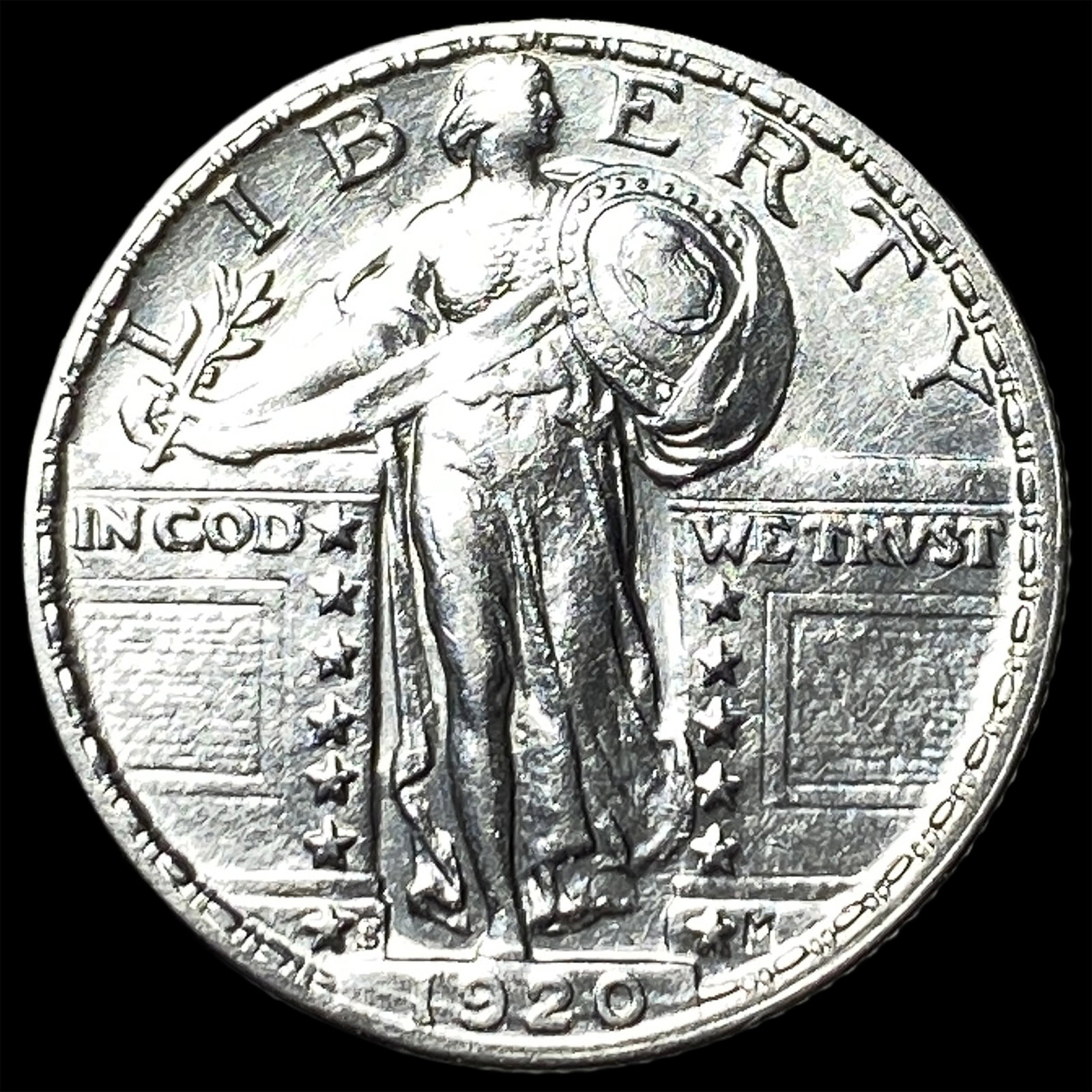 1920-S Standing Liberty Quarter CHOICE AU (1 of 2)