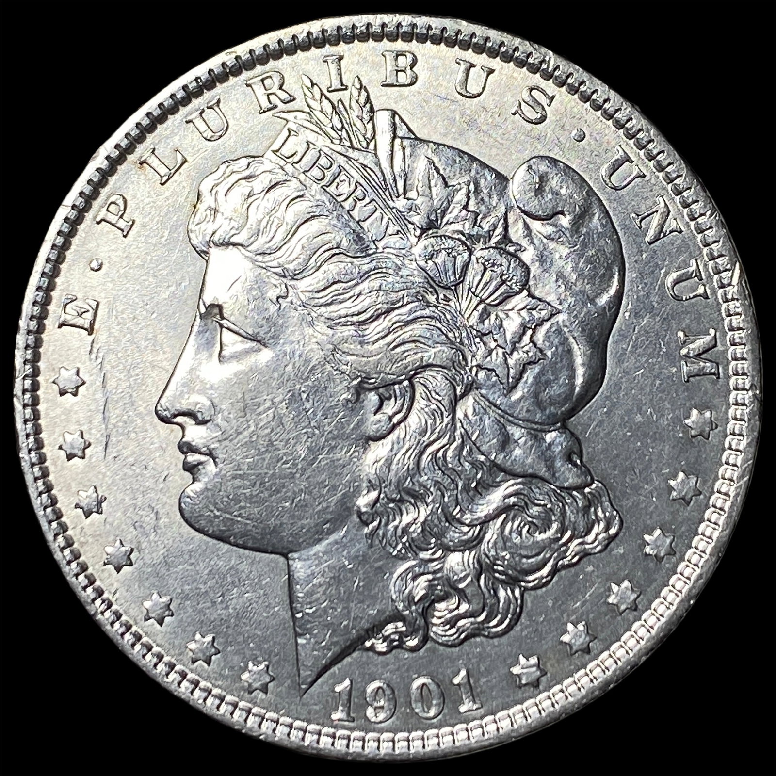 1901 Silver Morgan Dollar CLOSELY UNCIRCULATED: 1901 Silver Morgan Dollar CLOSELY UNCIRCULATED