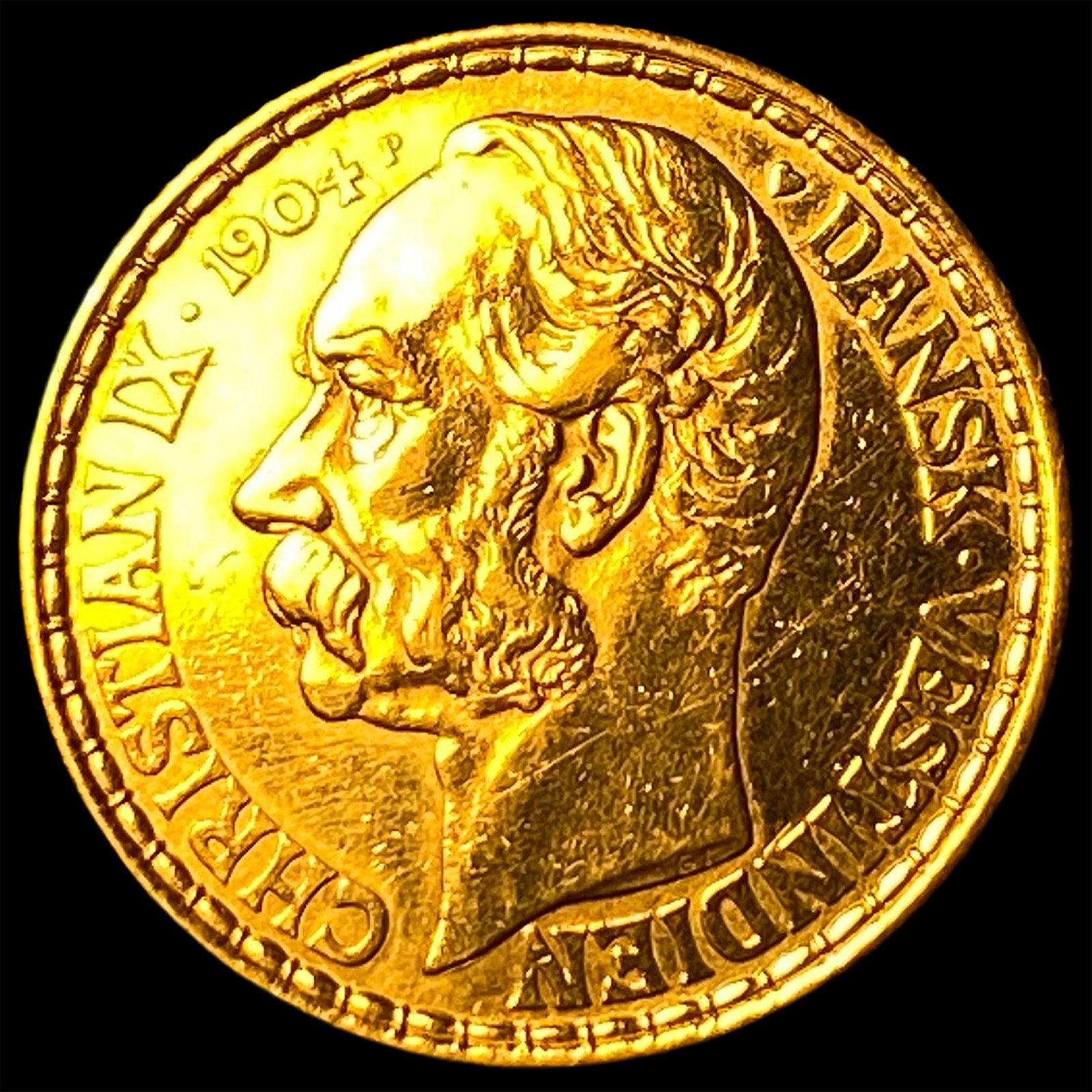 1904-P Danish West Indies Gold 4 Dalers .1867oz HIGH GRADE (1 of 2)