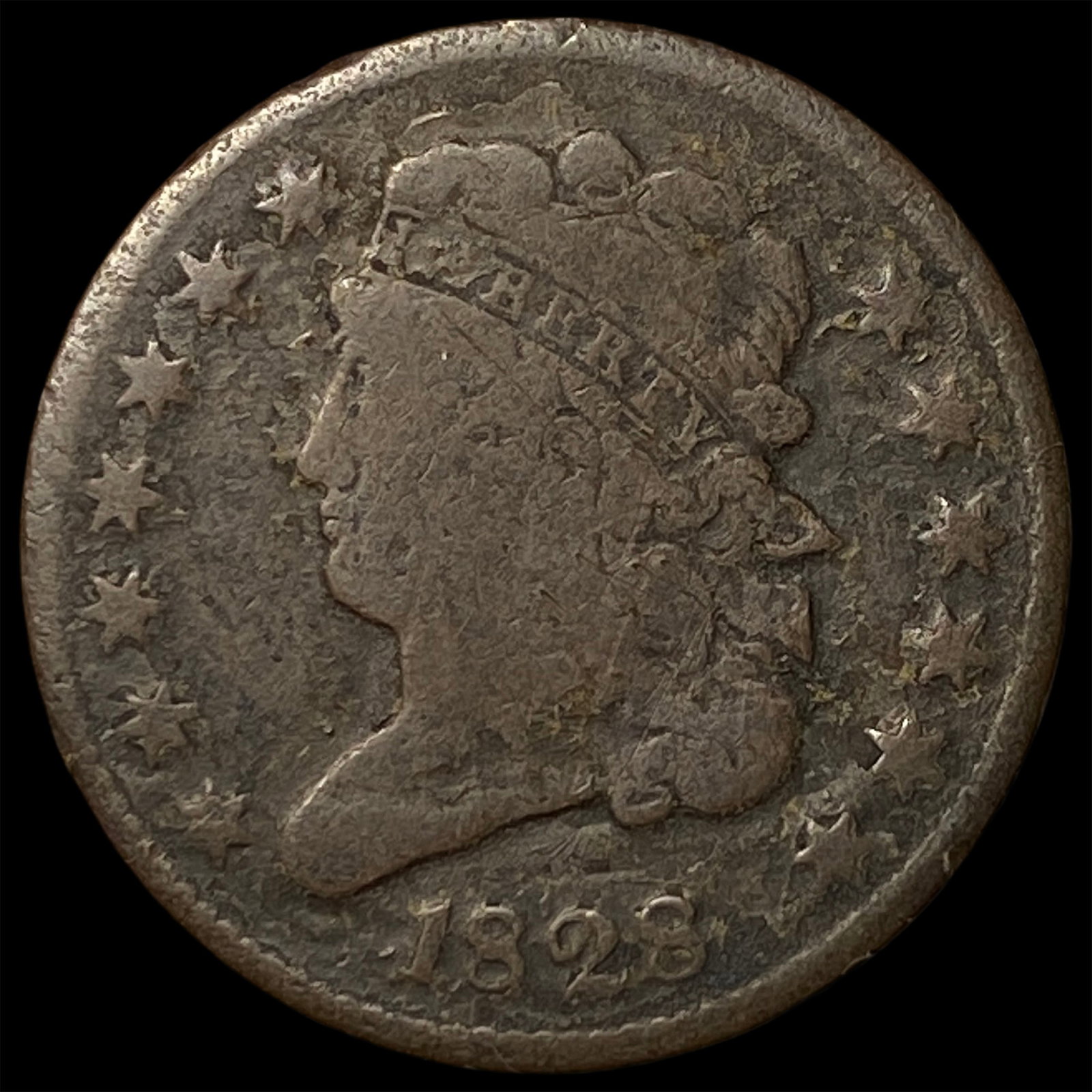 1828 Classic Head Half Cent NICELY CIRCULATED (1 of 2)