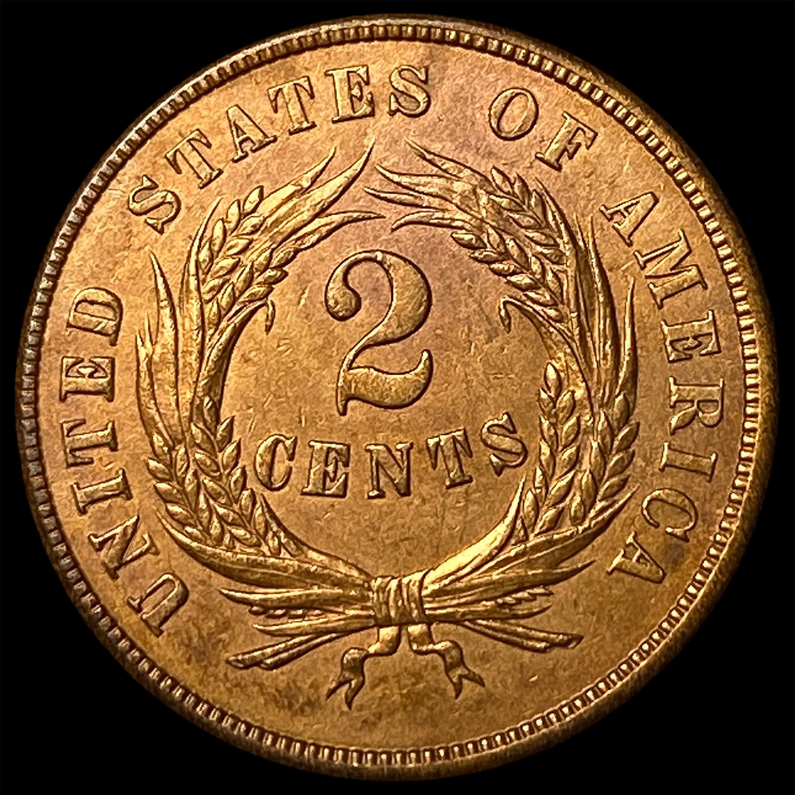 1864 Two-Cent Piece CLOSELY UNCIRCULATED - 2