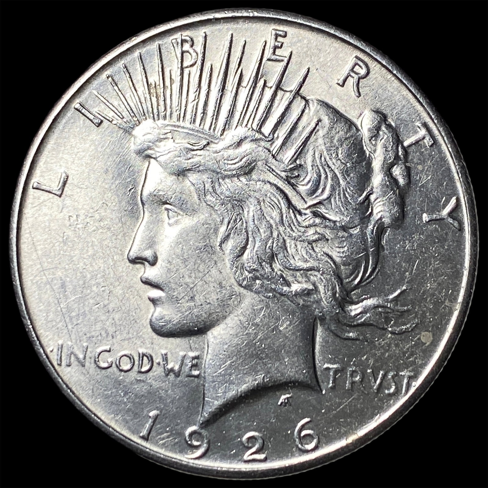 1926-S Silver Peace Dollar CLOSELY UNCIRCULATED: 1926-S Silver Peace Dollar CLOSELY UNCIRCULATED