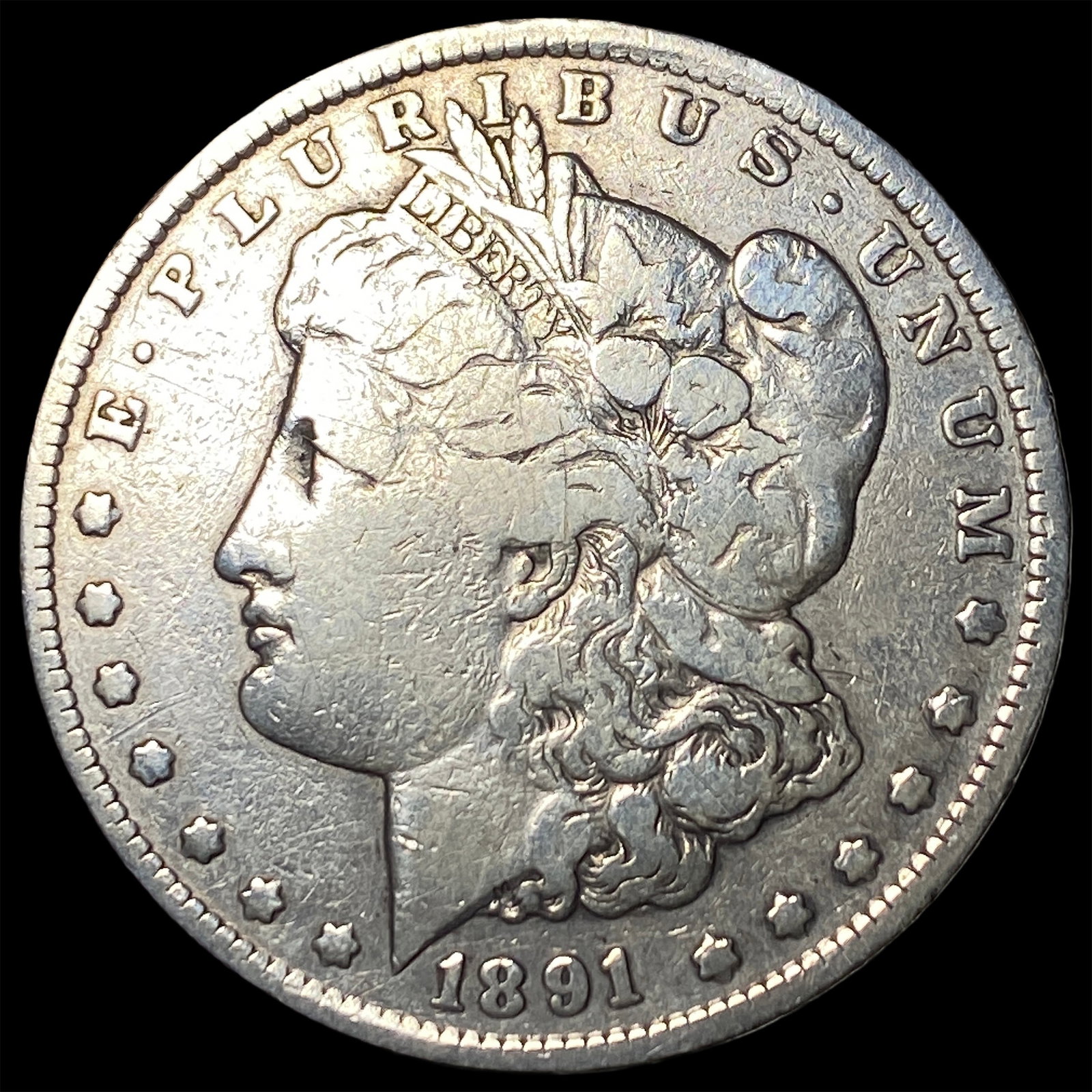 1891-CC Morgan Silver Dollar LIGHTLY CIRCULATED (1 of 2)