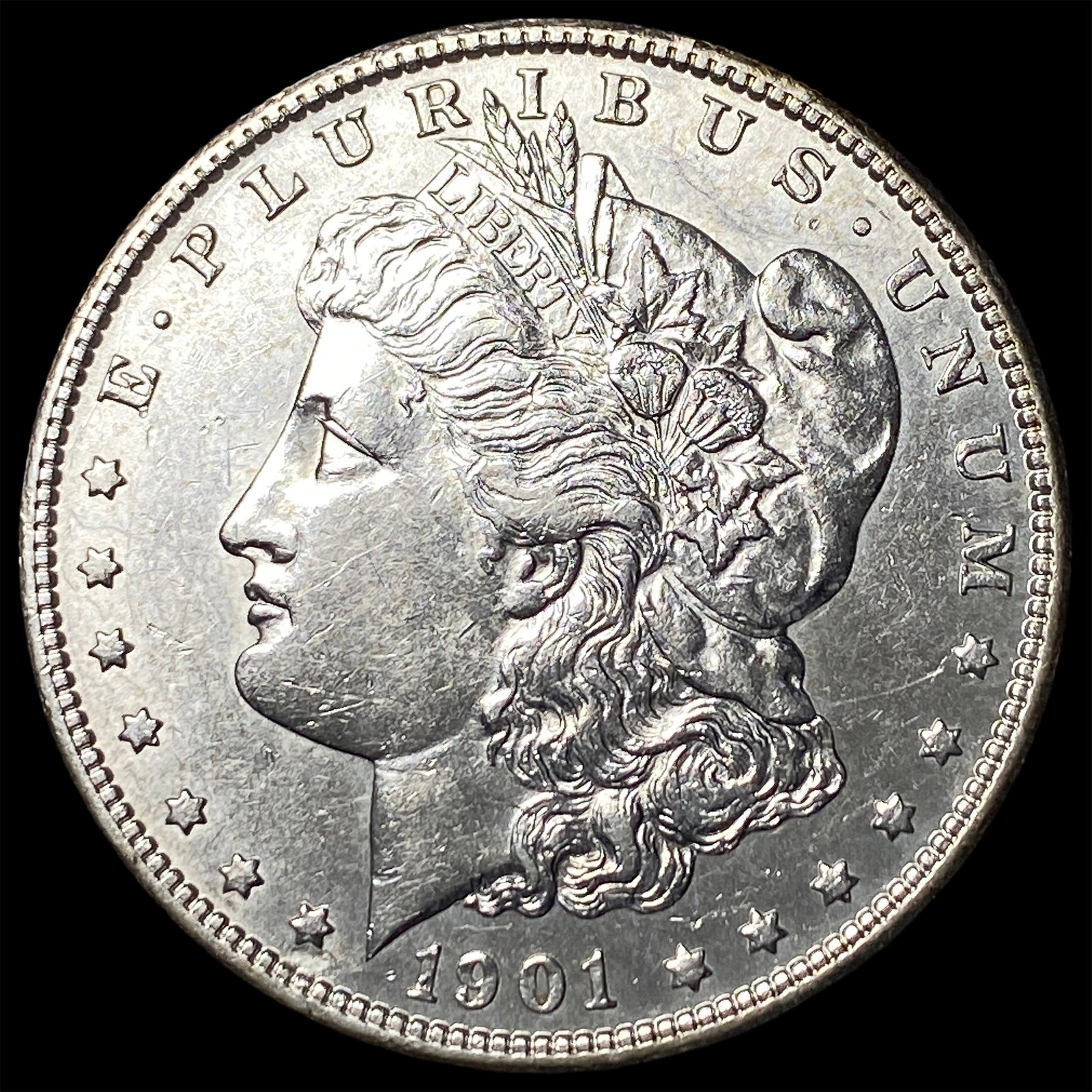 1901-S Morgan Silver Dollar CHOICE AU: 1901-S Morgan Silver Dollar CHOICE AU