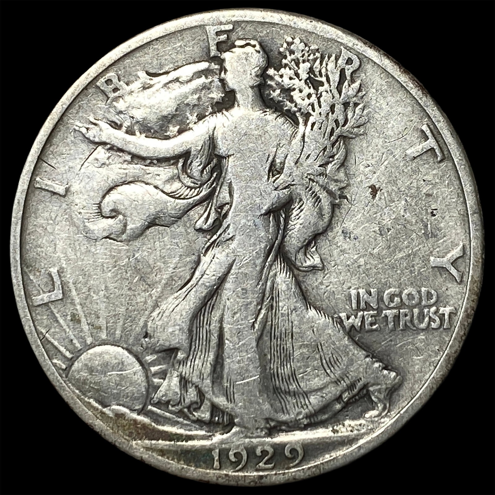 19229-D Walking Liberty Half Dollar LIGHTLY CIRCULATED: 19229-D Walking Liberty Half Dollar LIGHTLY CIRCULATED