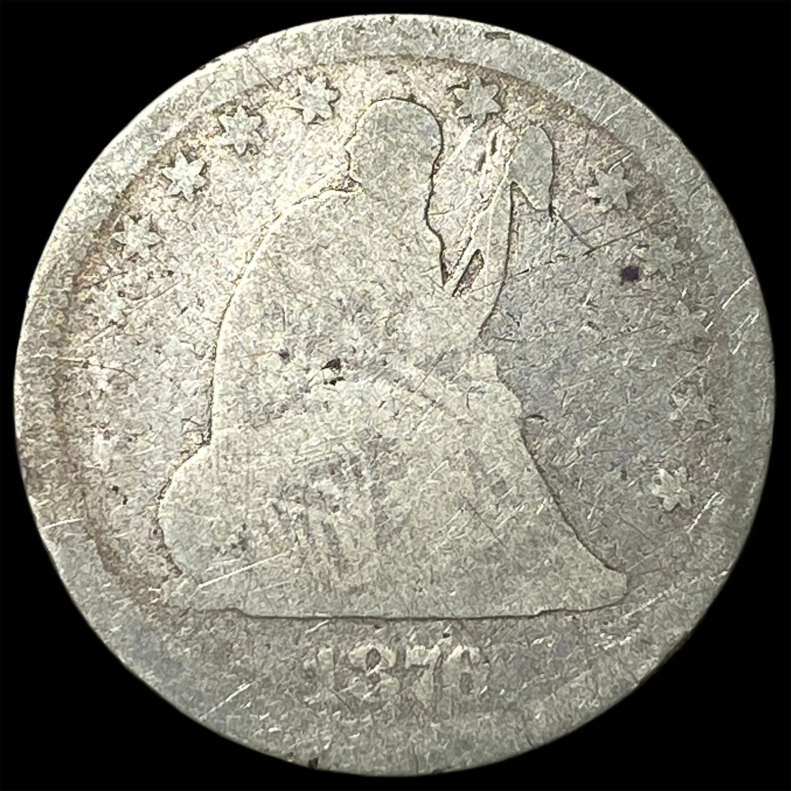 1876 Seated Liberty Quarter NICELY CIRCULATED (1 of 2)