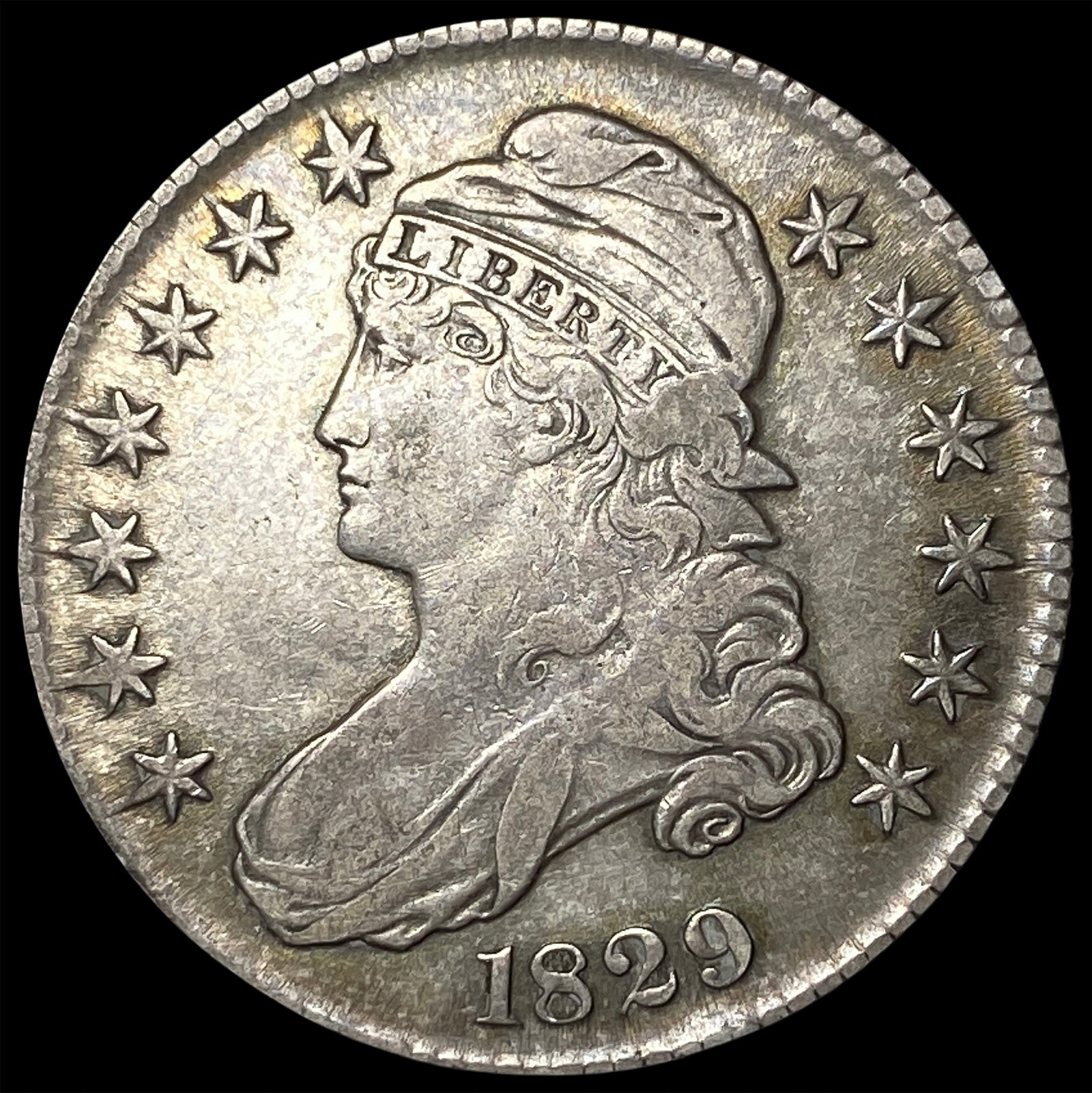 1829 Capped Bust Half Dollar NEARLY UNCIRCULATED (1 of 2)