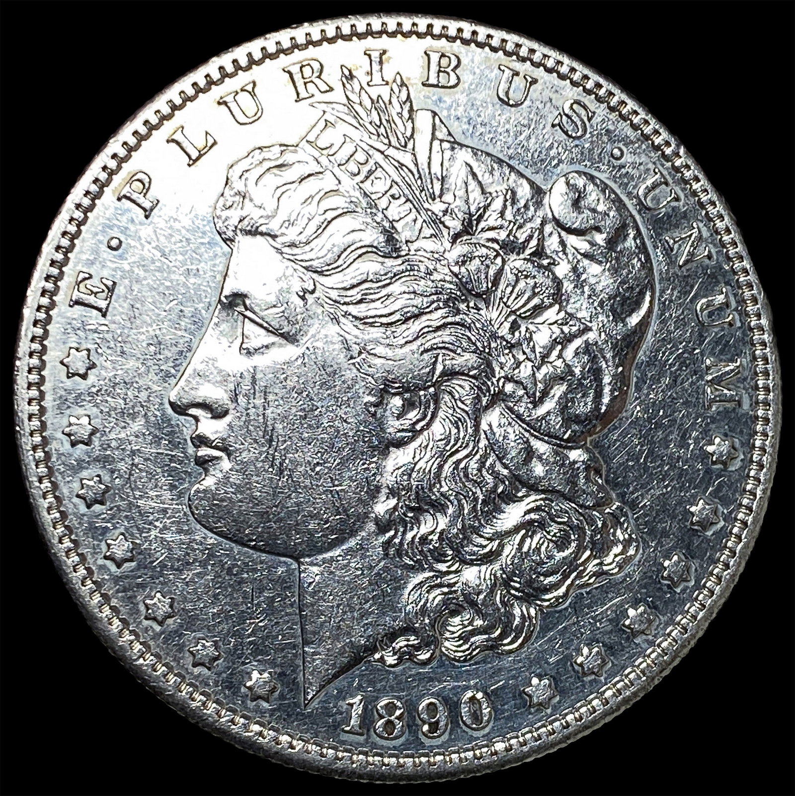 1890-S Silver Morgan Dollar CLOSELY UNCIRCULATED (1 of 2)