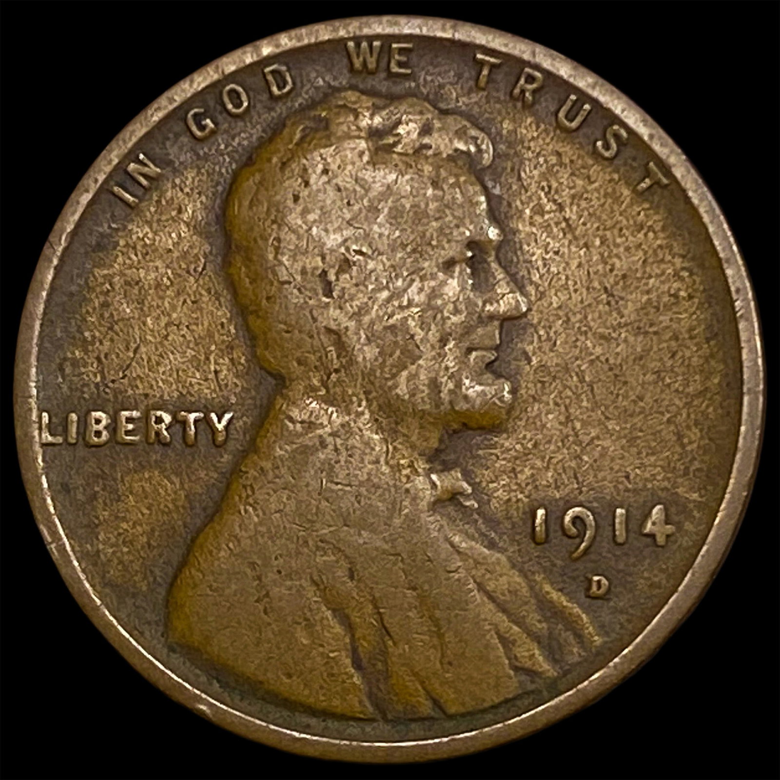 1914-D Lincoln Wheat Cent NICELY CIRCULATED: 1914-D Lincoln Wheat Cent NICELY CIRCULATED