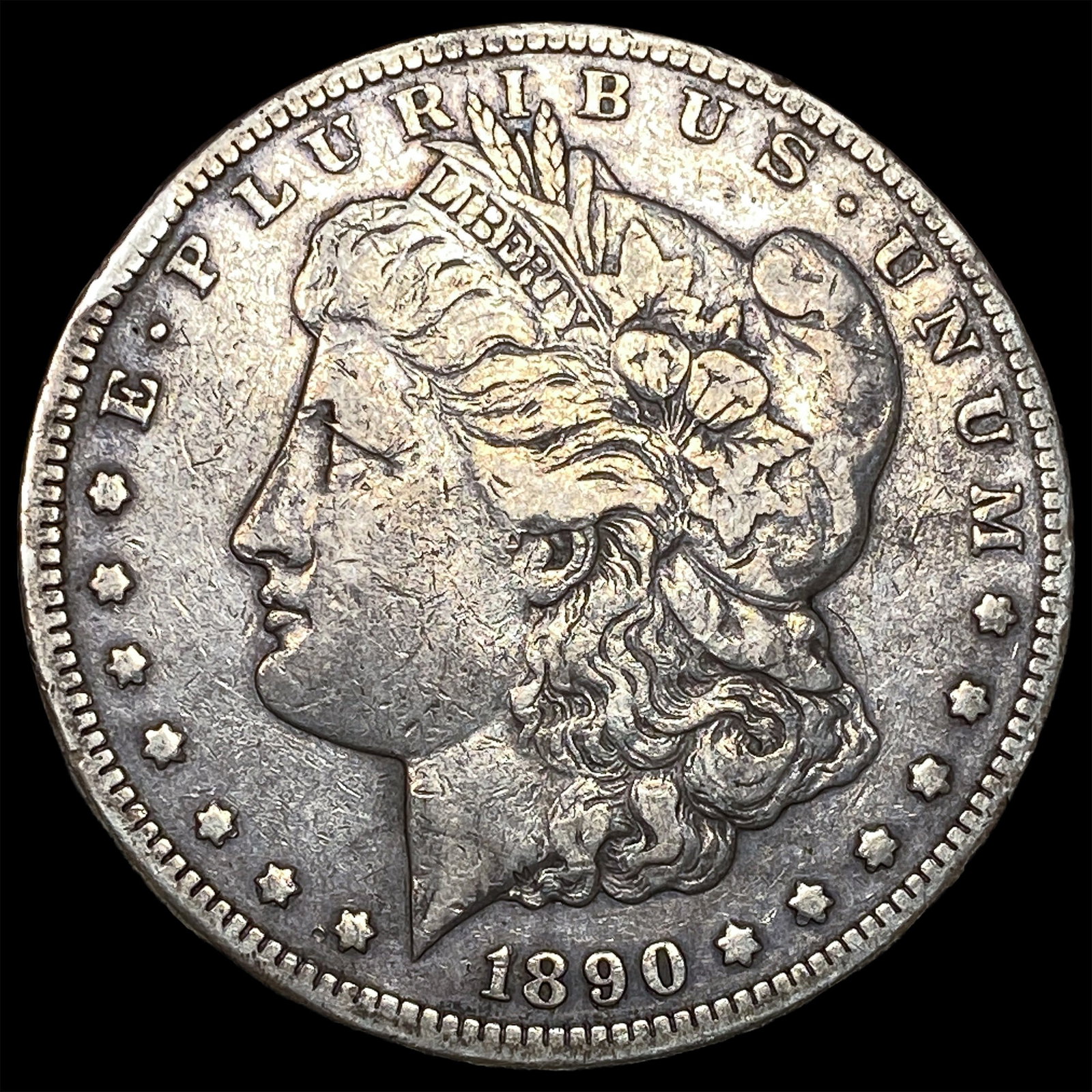 1890-CC Silver Morgan Dollar NEARLY UNCIRCULATED: 1890-CC Silver Morgan Dollar NEARLY UNCIRCULATED