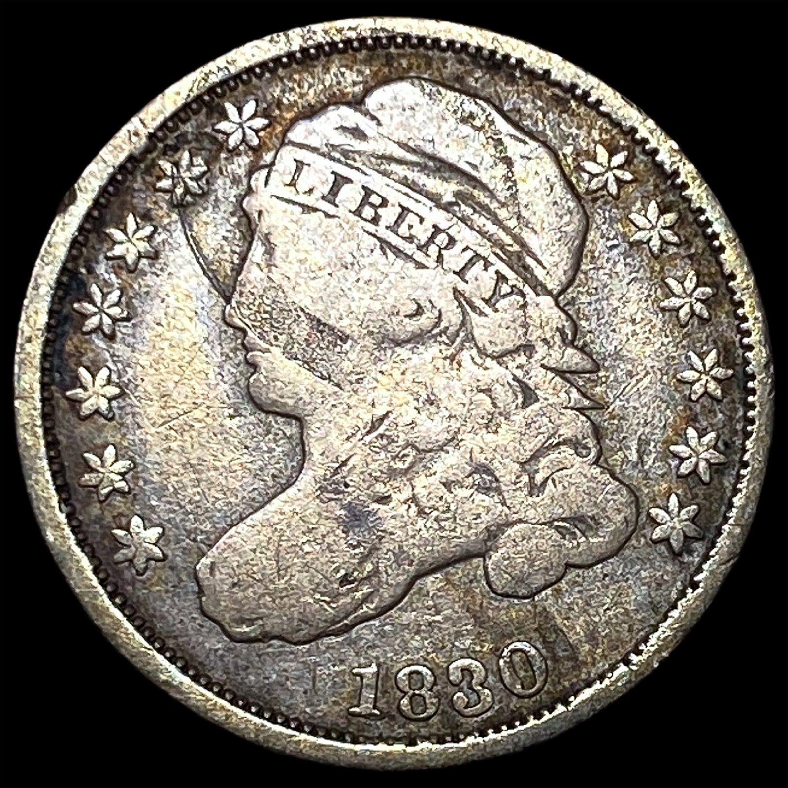 1830 Capped Bust Dime LIGHTLY CIRCULATED: 1830 Capped Bust Dime LIGHTLY CIRCULATED