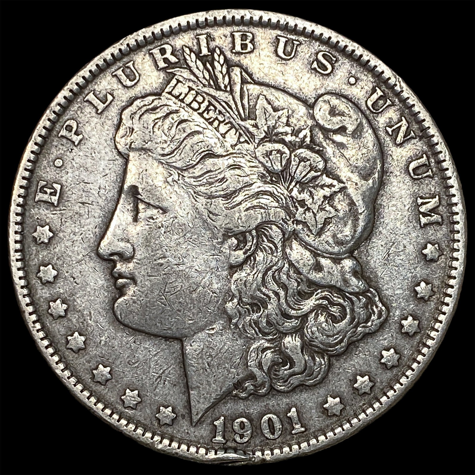 1901 Morgan Silver Dollar NEARLY UNCIRCULATED: 1901 Morgan Silver Dollar NEARLY UNCIRCULATED