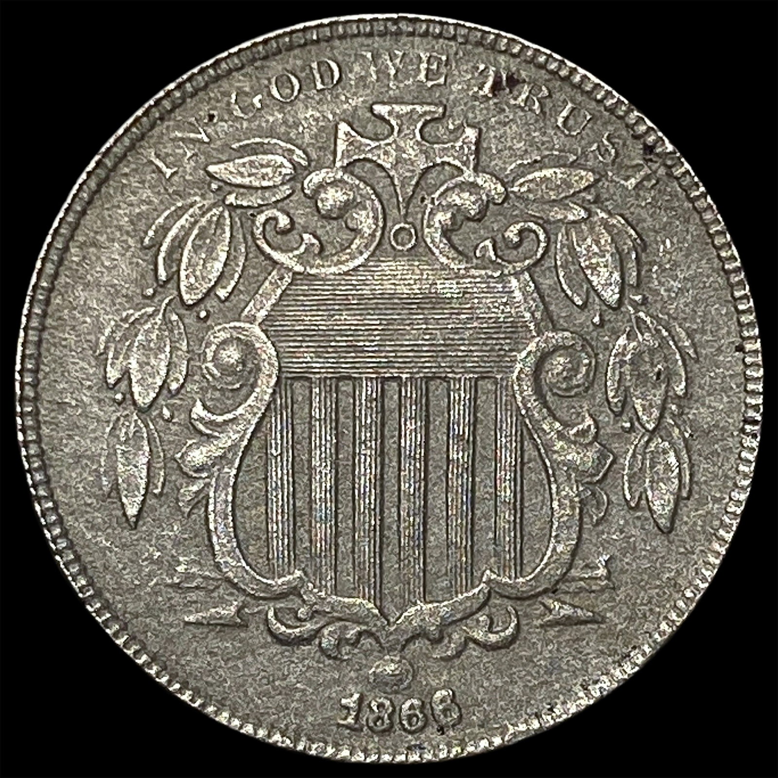 1868 Shield Nickel CLOSELY UNCIRCULATED (1 of 2)
