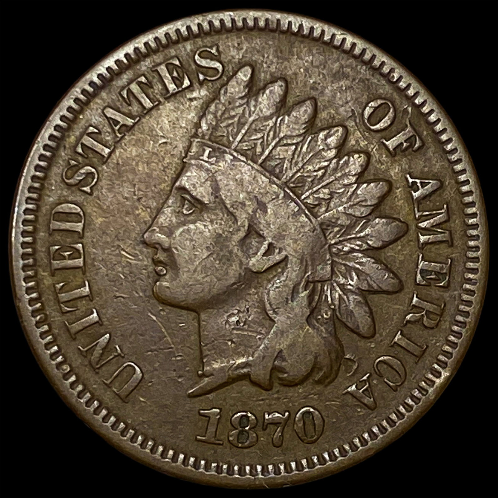 1870 Indian Head Cent LIGHTLY CIRCULATED (1 of 2)