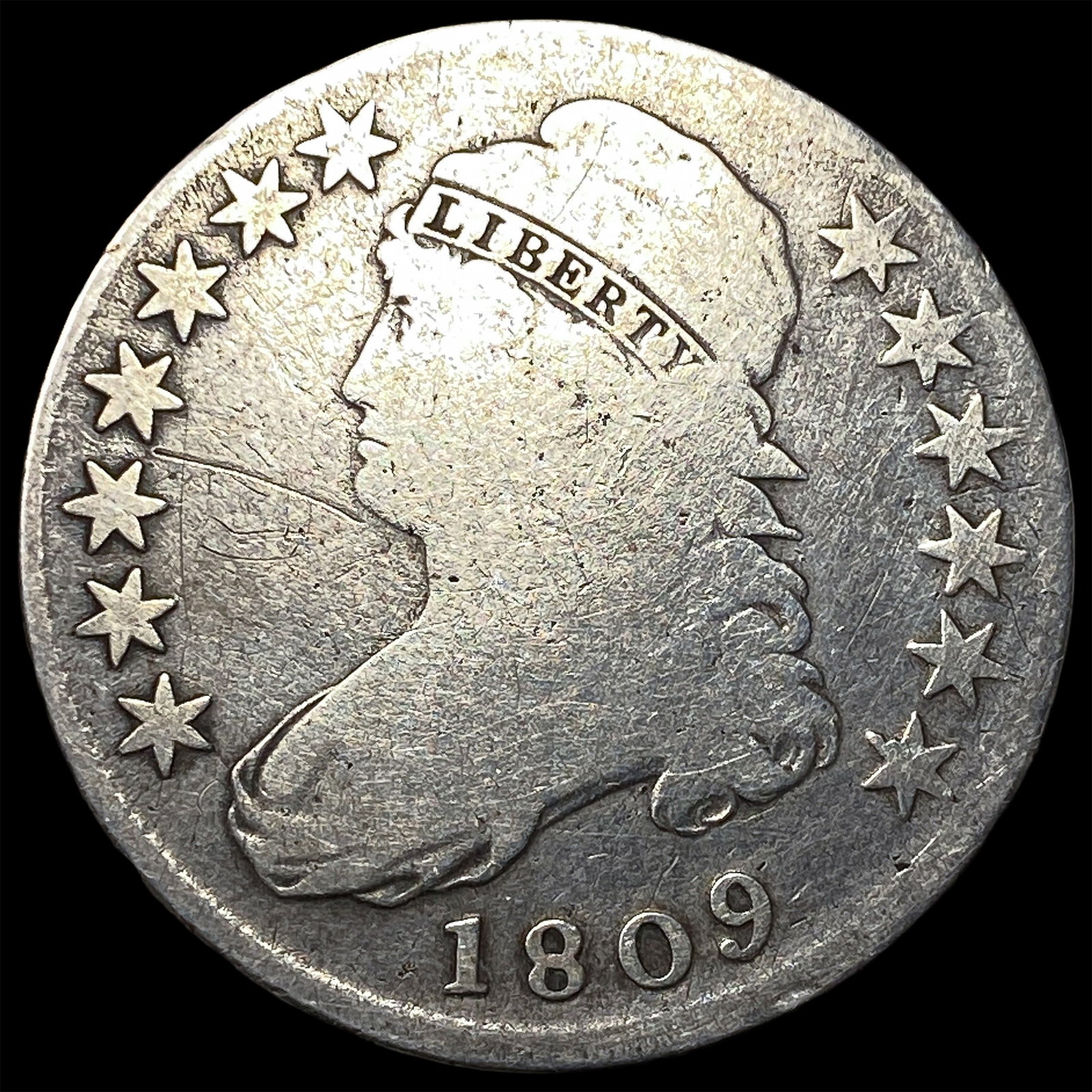 1809 Capped Bust Half Dollar NICELY CIRCULATED (1 of 2)