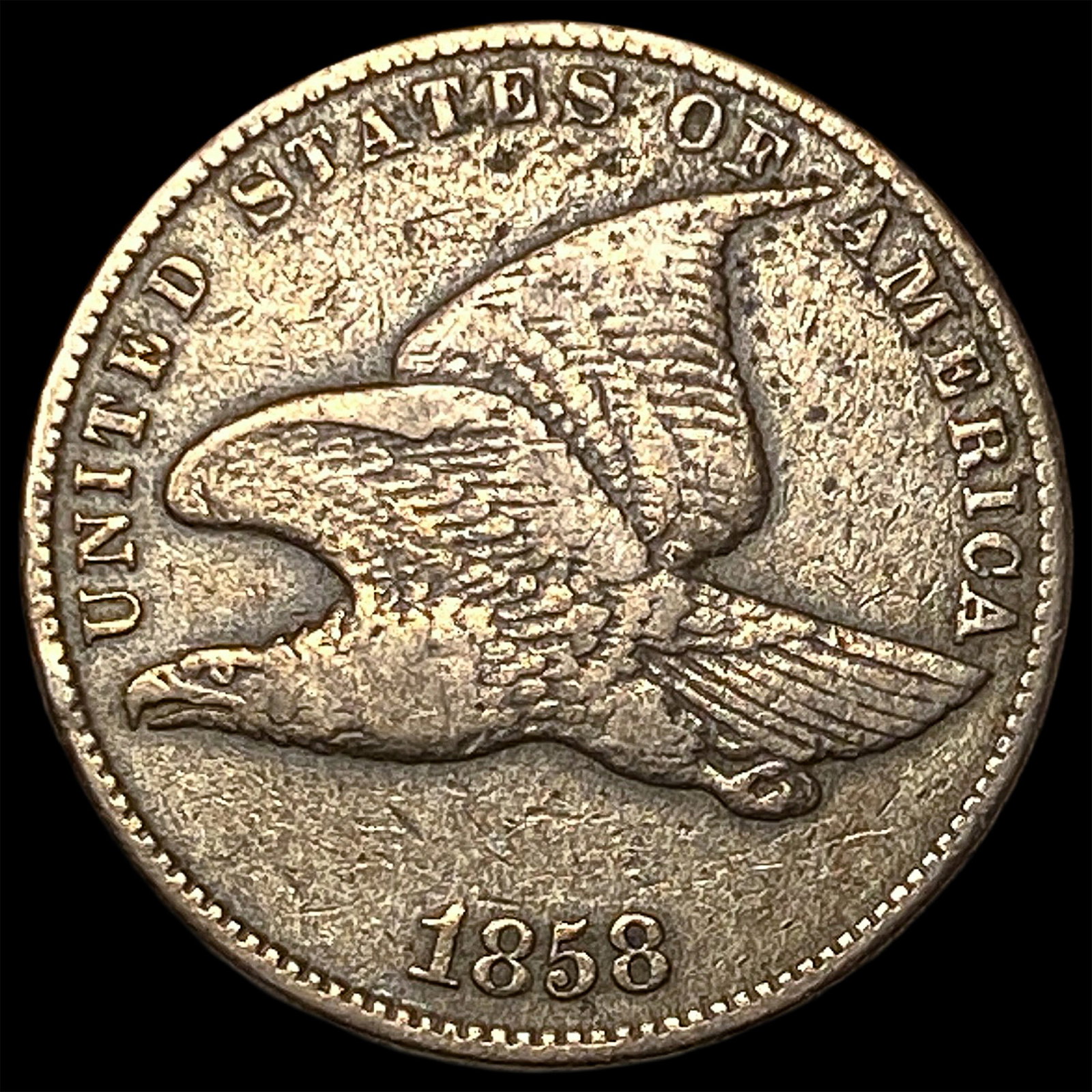 1858 Flying Eagle Cent LIGHTLY CIRCULATED: 1858 Flying Eagle Cent LIGHTLY CIRCULATED