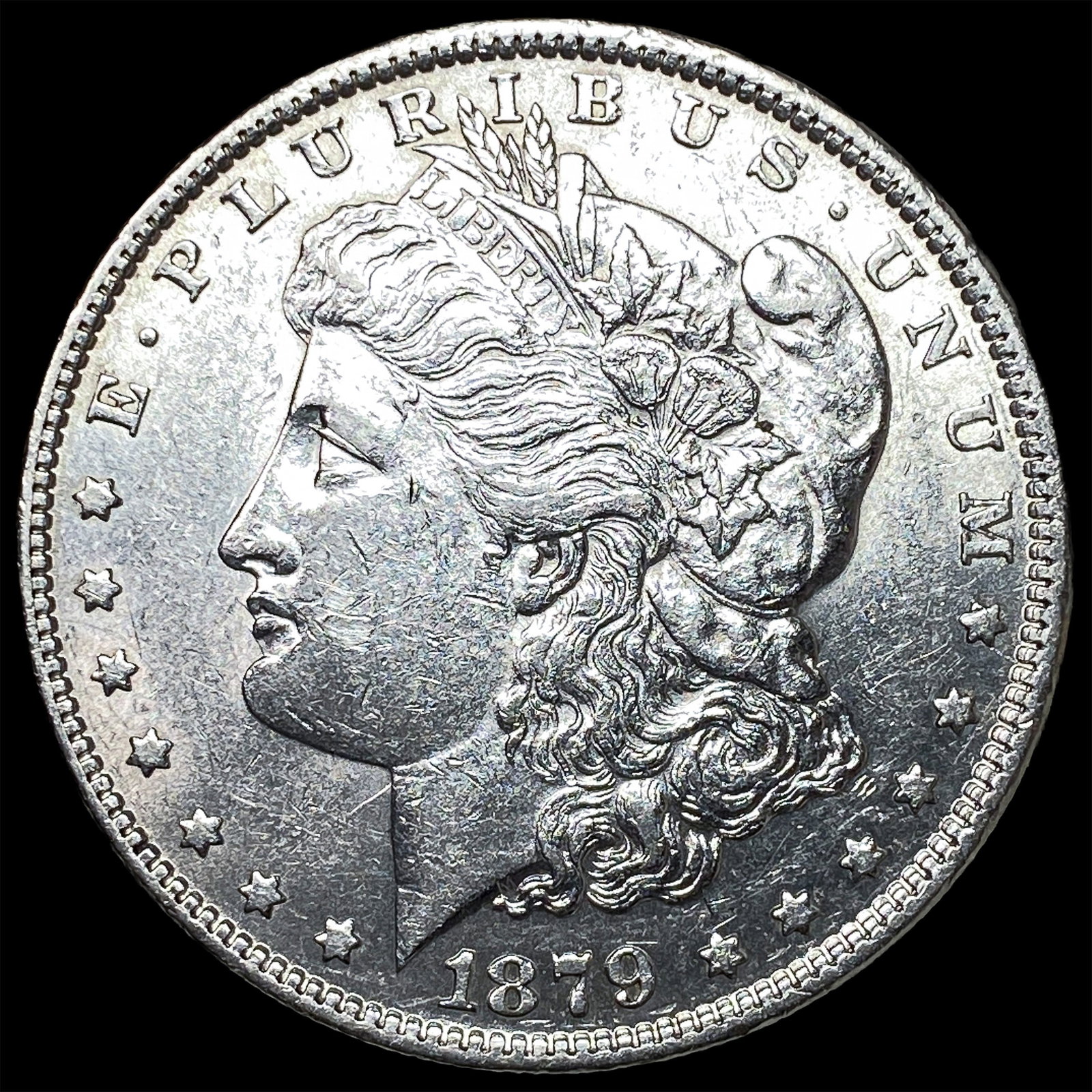1879 Silver Morgan Dollar CHOICE AU: 1879 Silver Morgan Dollar CHOICE AU