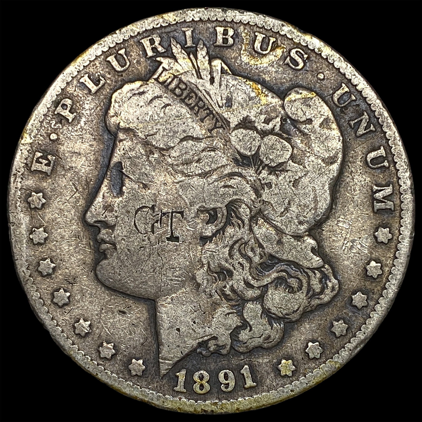 1891-CC Silver Morgan Dollar NICELY CIRCULATED: 1891-CC Silver Morgan Dollar NICELY CIRCULATED
