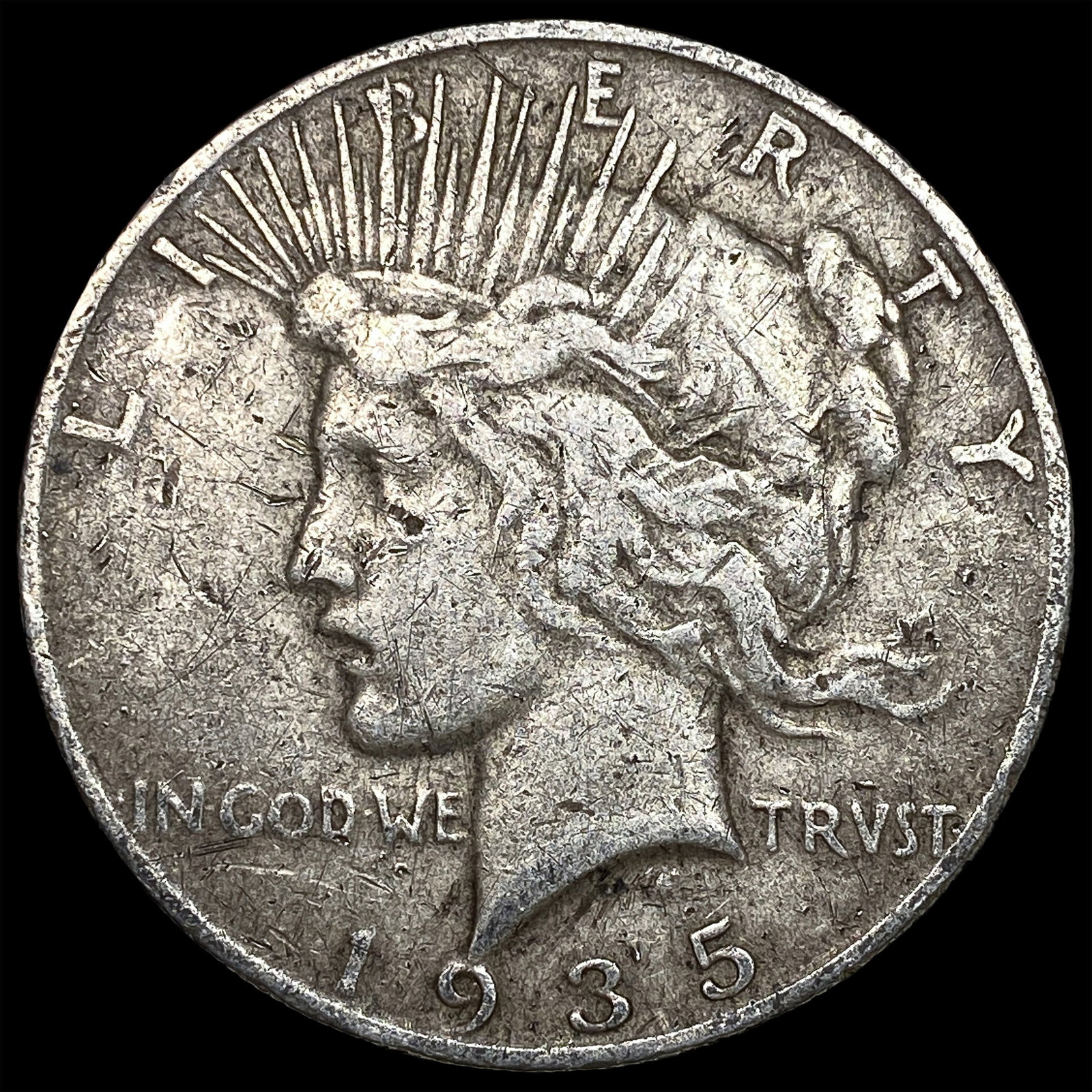 1935 Silver Peace Dollar LIGHTLY CIRCULATED: 1935 Silver Peace Dollar LIGHTLY CIRCULATED