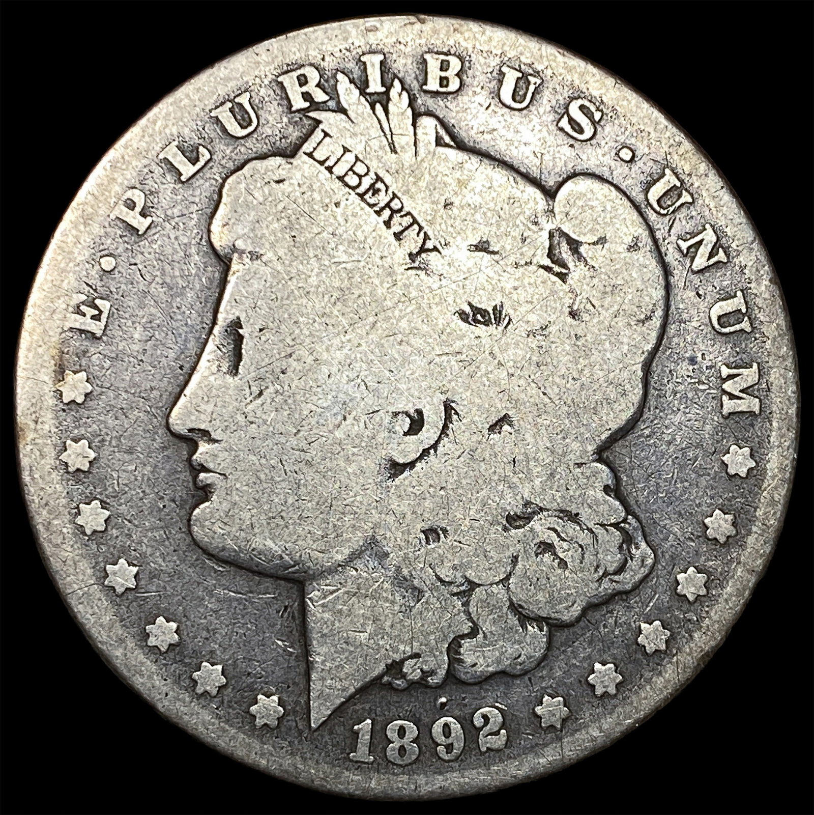 1892-S Silver Morgan Dollar NICELY CIRCULATED: 1892-S Silver Morgan Dollar NICELY CIRCULATED