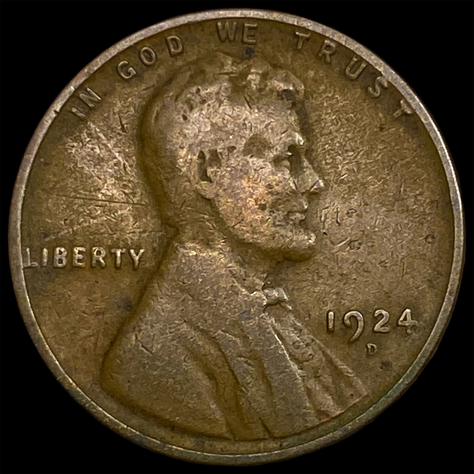 1924-D Lincoln Wheat Cent NICELY CIRCULATED (1 of 2)