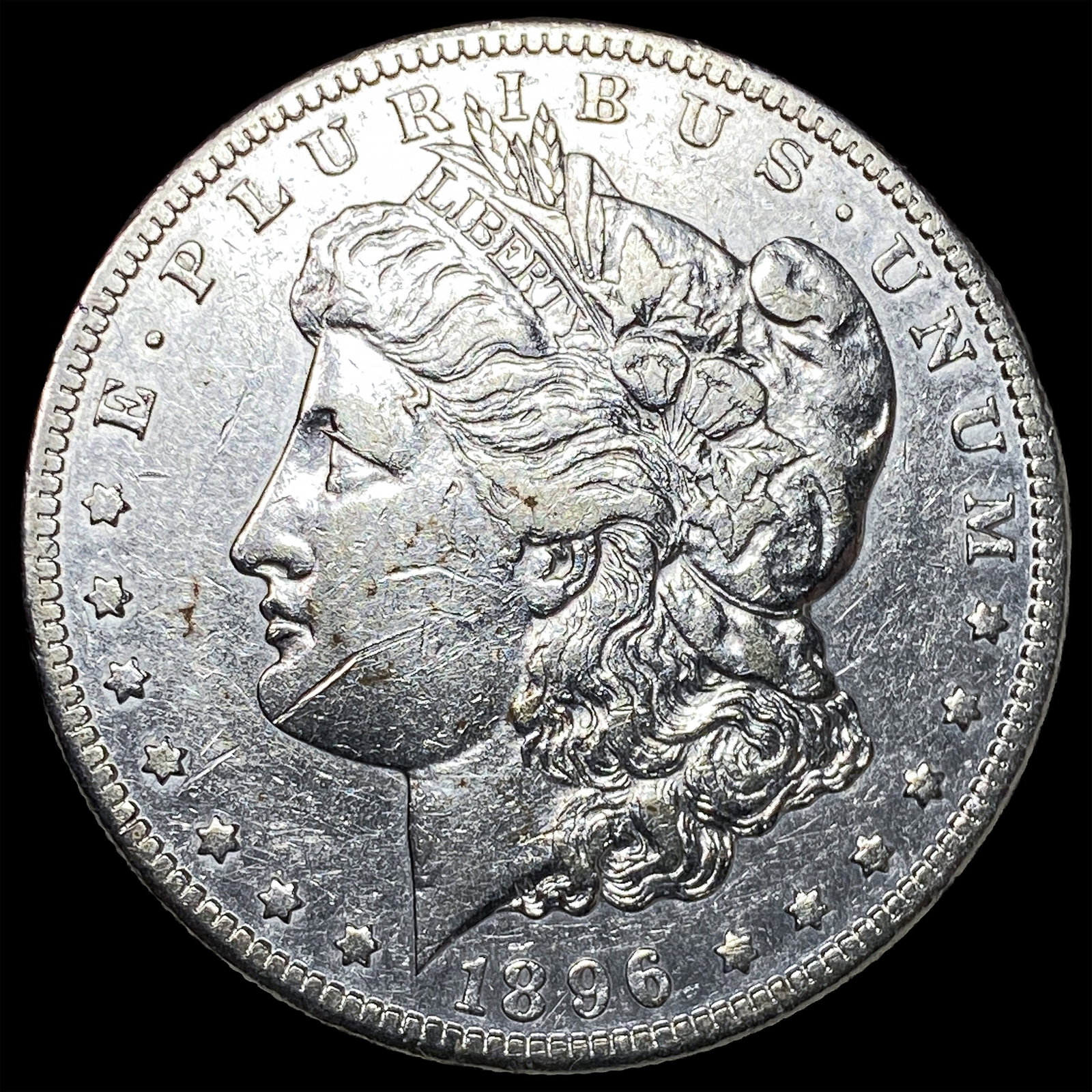 1896-S Silver Morgan Dollar CLOSELY UNCIRCULATED: 1896-S Silver Morgan Dollar CLOSELY UNCIRCULATED