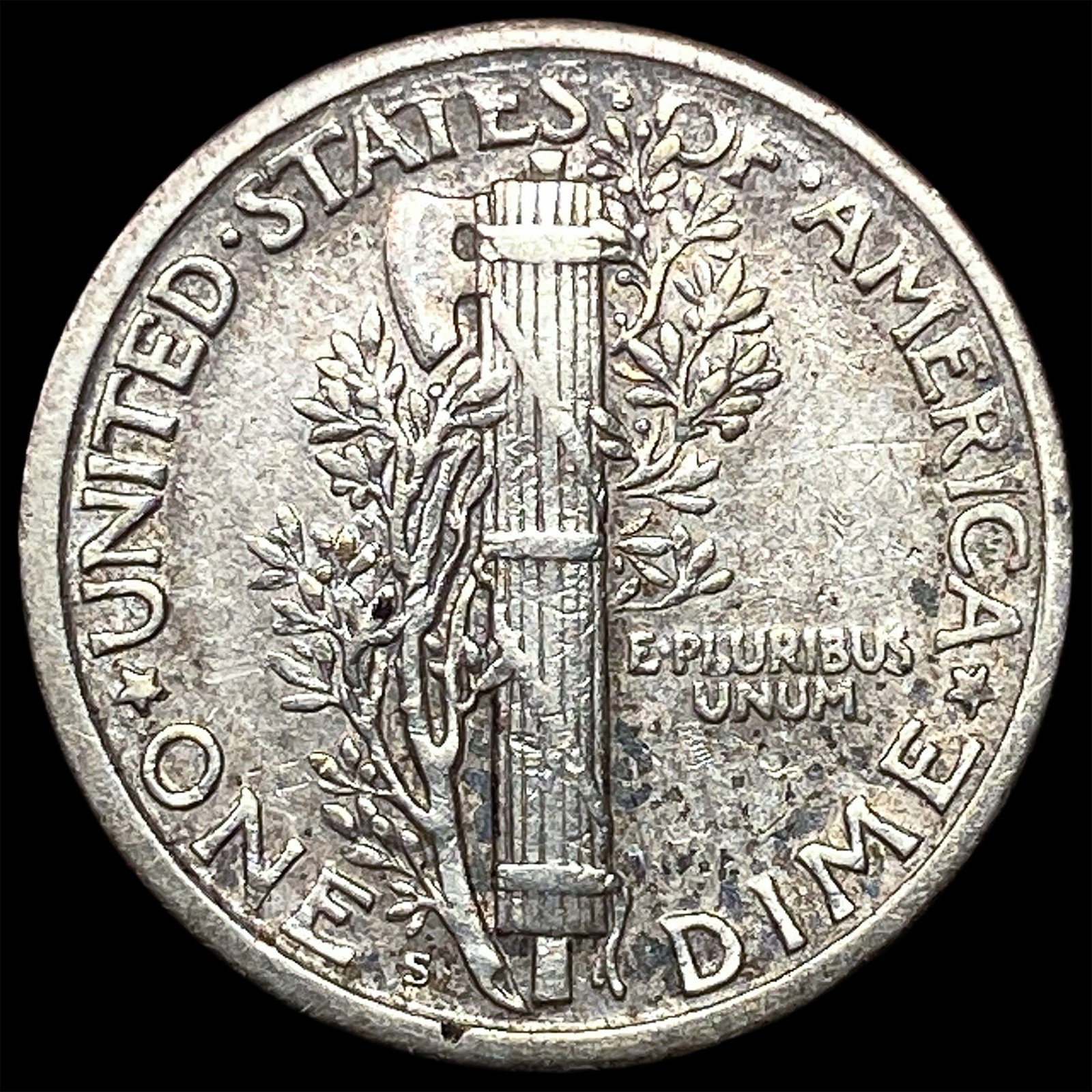 1925-S Silver Mercury Dime CLOSELY UNCIRCULATED - 2