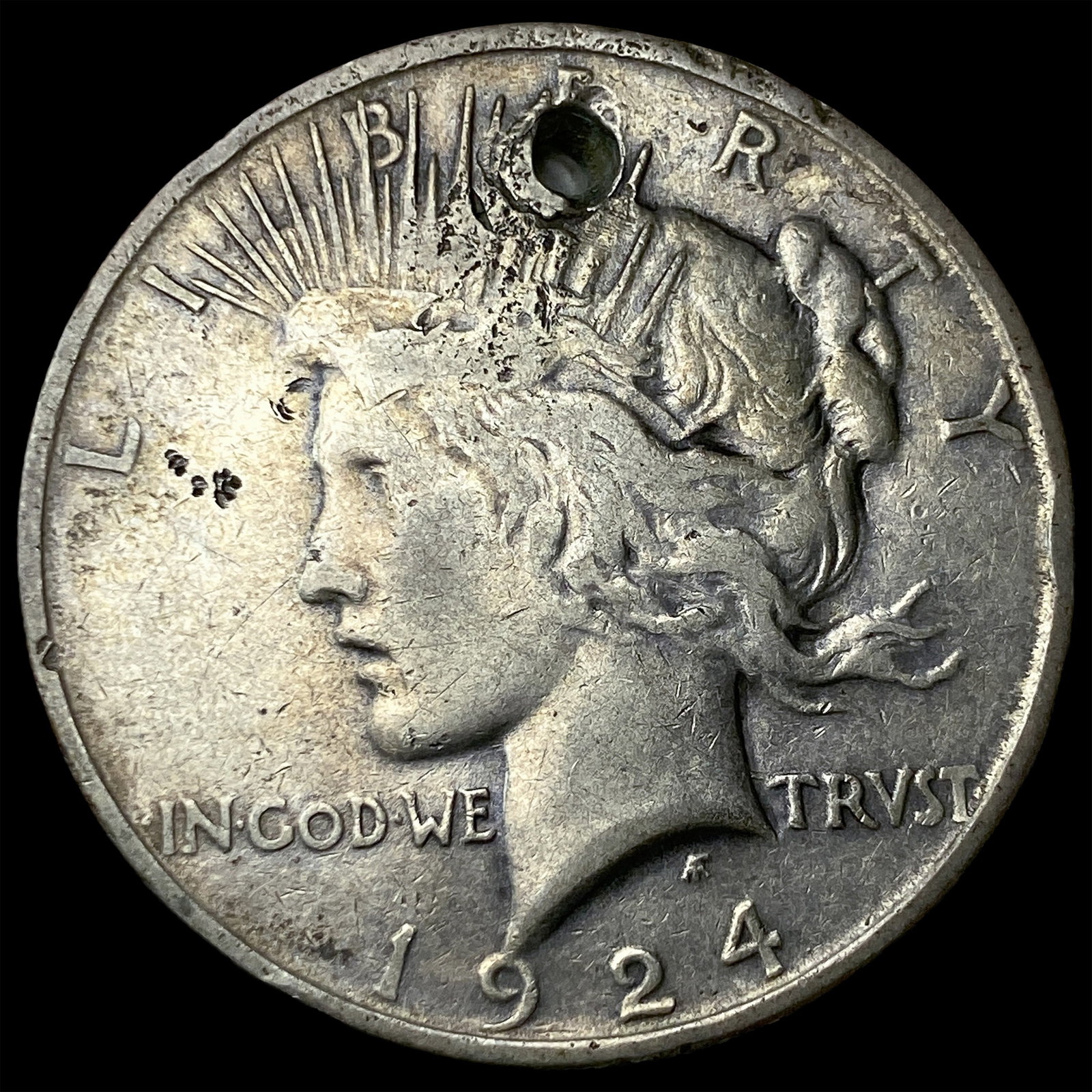 1924 Peace Silver Dollar NICELY CIRCULATED: 1924 Peace Silver Dollar NICELY CIRCULATED