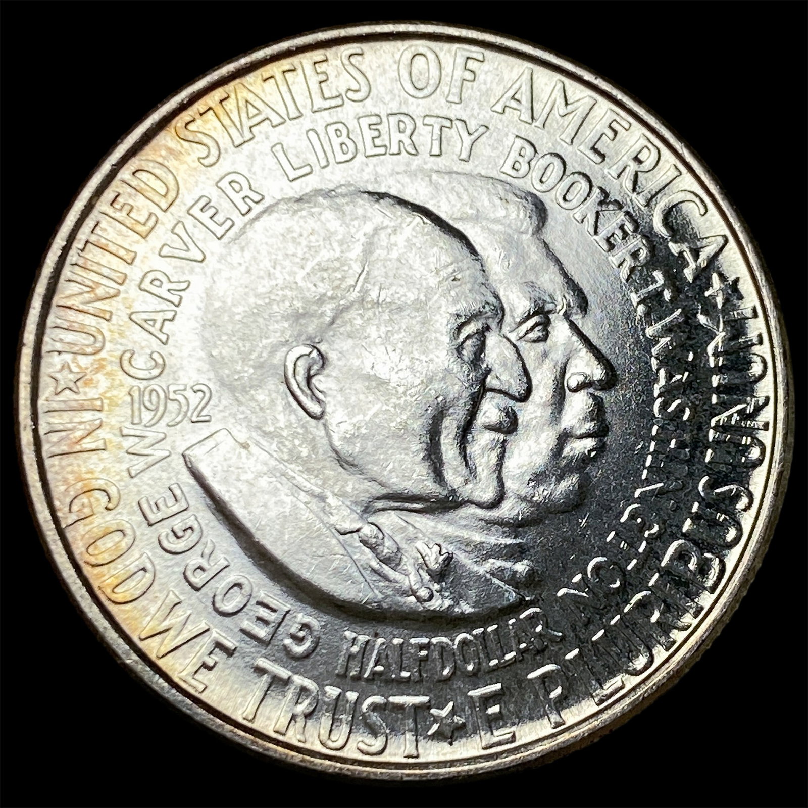 1952 Silver Half Dollar Booker T. Washington-Carver CHOICE BU: 1952 Silver Half Dollar Booker T. Washington-Carver CHOICE BU