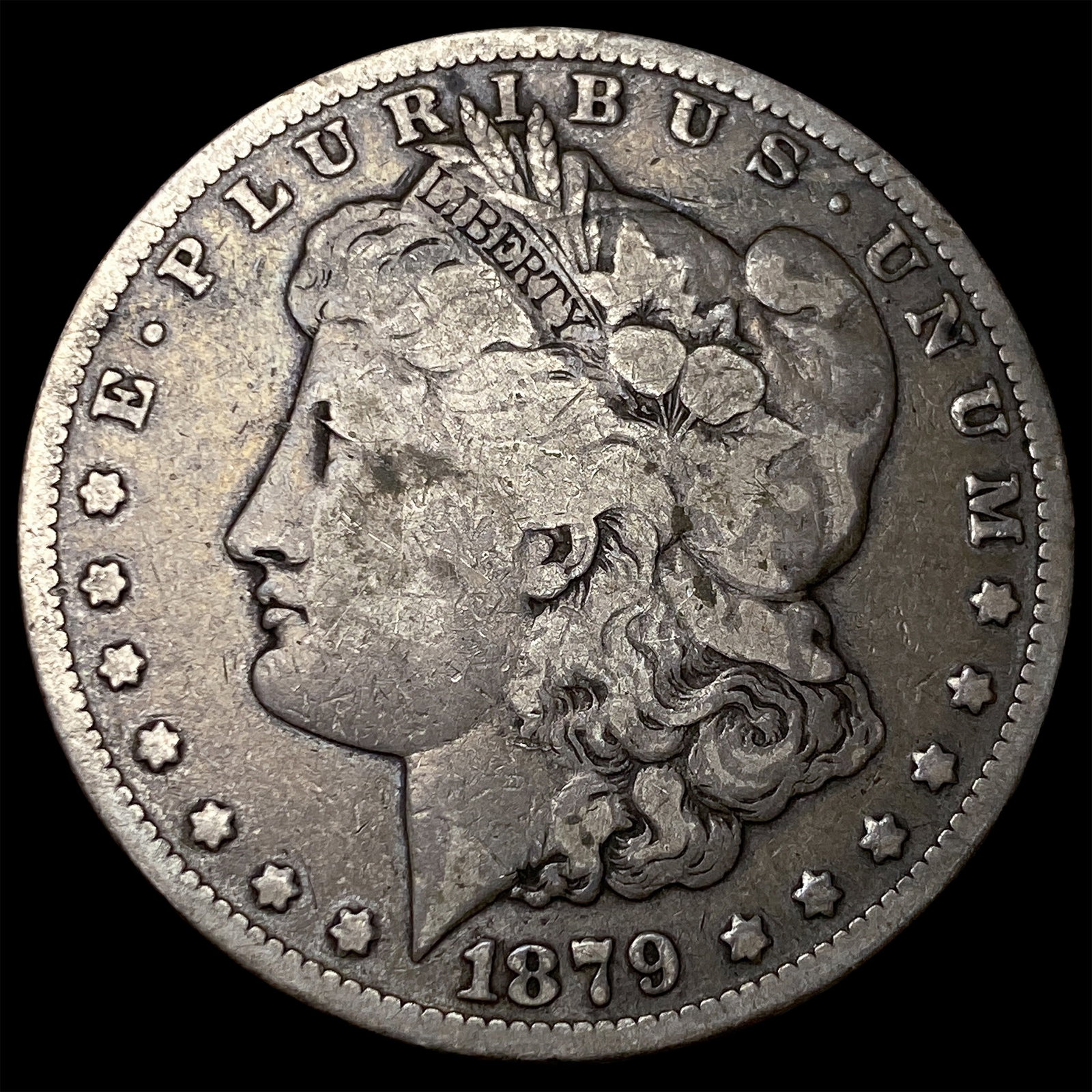 1879 Silver Morgan Dollar LIGHTLY CIRCULATED: 1879 Silver Morgan Dollar LIGHTLY CIRCULATED
