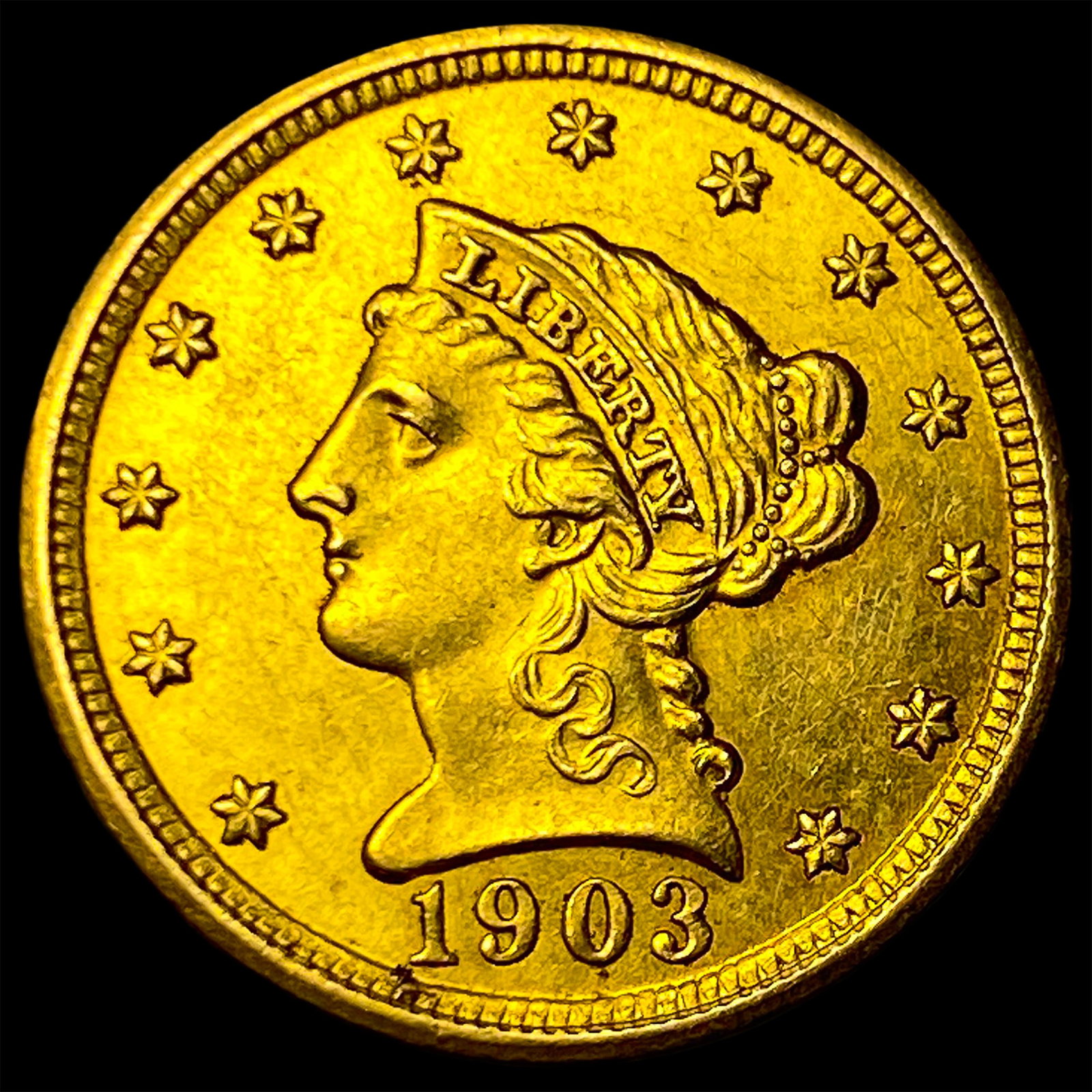 1903 Liberty Head Gold Quarter Eagle $2.50 UNCIRCULATED (1 of 2)