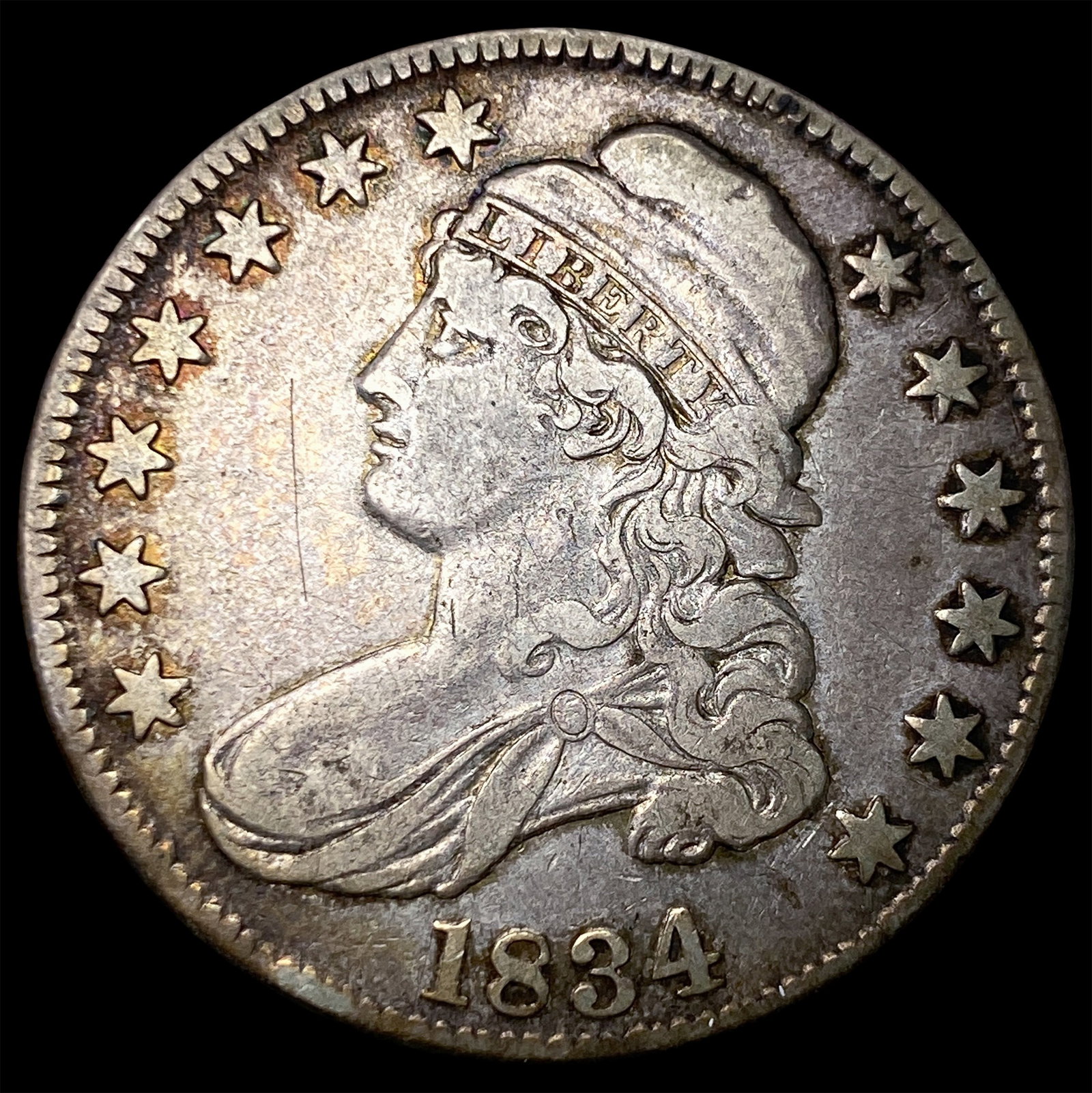 1834 Capped Bust Half Dollar NEARLY UNCIRCULATED (1 of 2)