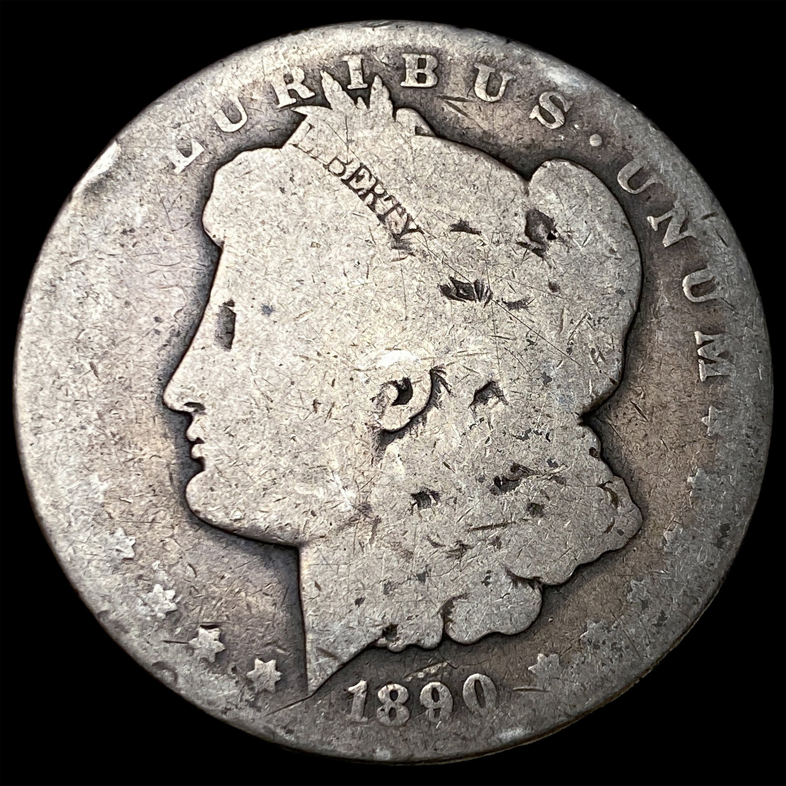 1890-S Silver Morgan Dollar NICELY CIRCULATED: 1890-S Silver Morgan Dollar NICELY CIRCULATED