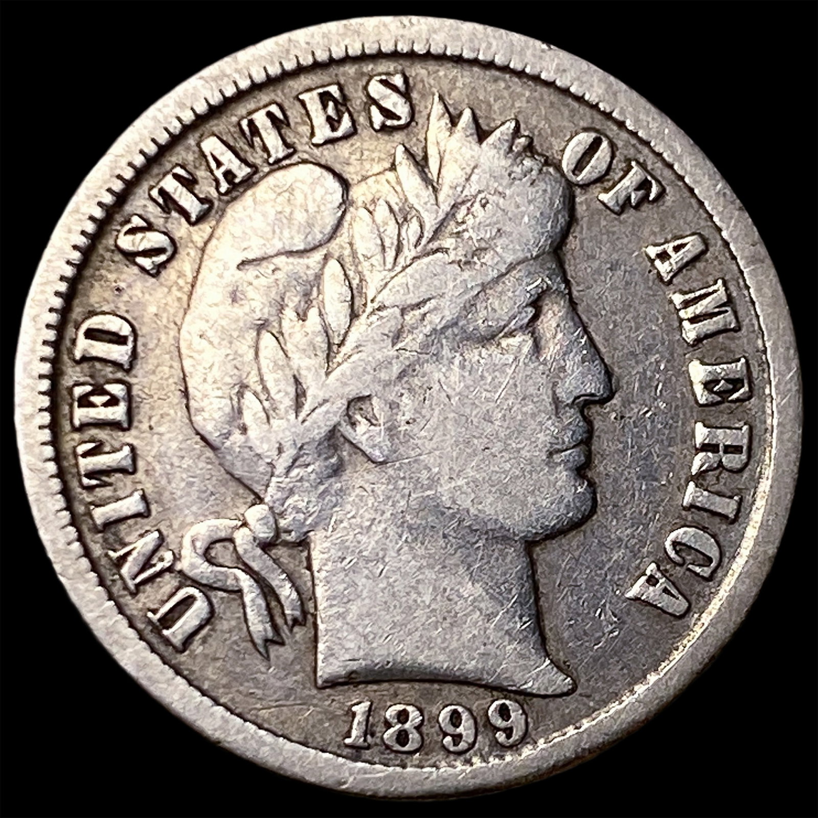 1899-O Silver Barber Dime LIGHTLY CIRCULATED: 1899-O Silver Barber Dime LIGHTLY CIRCULATED