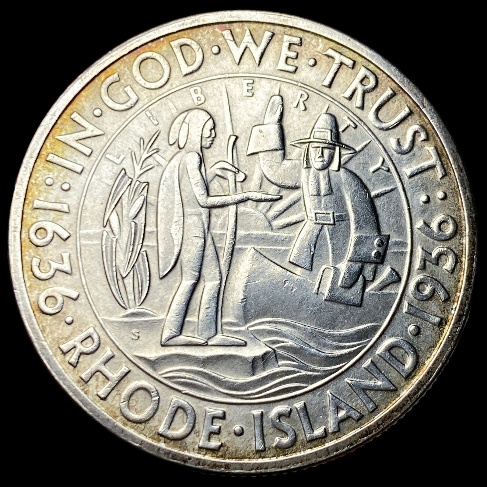 1936-S Silver Rhode Island Half Dollar UNCIRCULATED: 1936-S Silver Rhode Island Half Dollar UNCIRCULATED