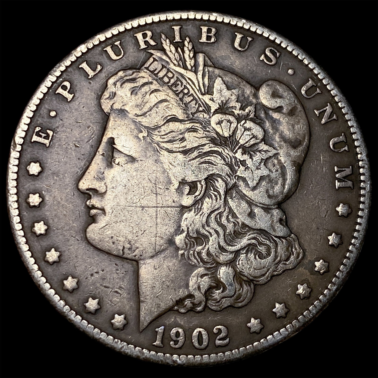 1902-S Silver Morgan Dollar LIGHTLY CIRCULATED: 1902-S Silver Morgan Dollar LIGHTLY CIRCULATED