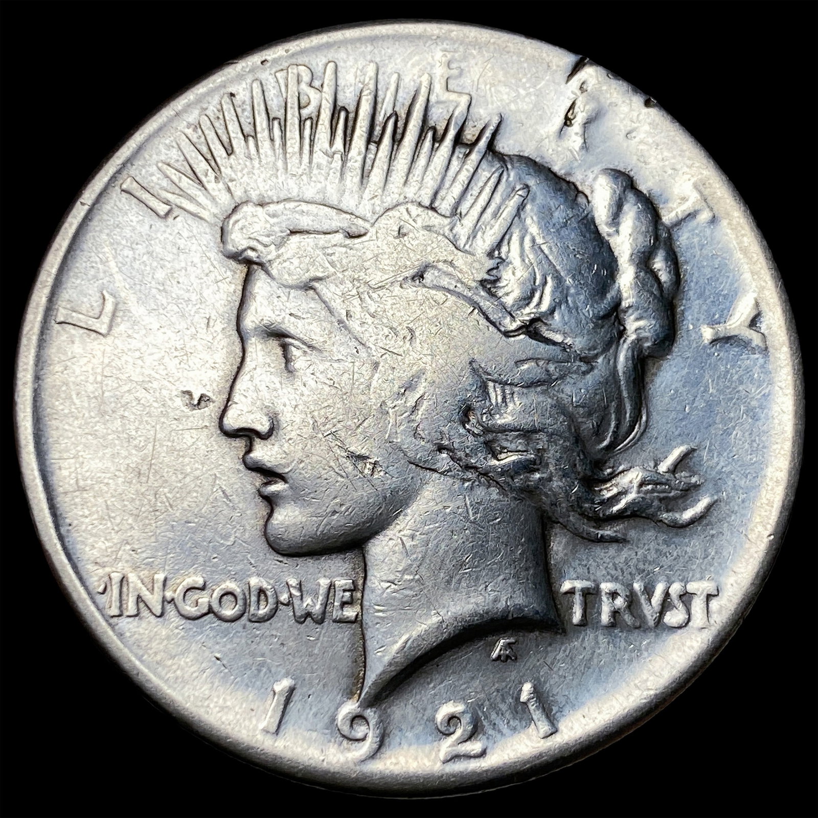 1921 Silver Peace Dollar LIGHTLY CIRCULATED: 1921 Silver Peace Dollar LIGHTLY CIRCULATED