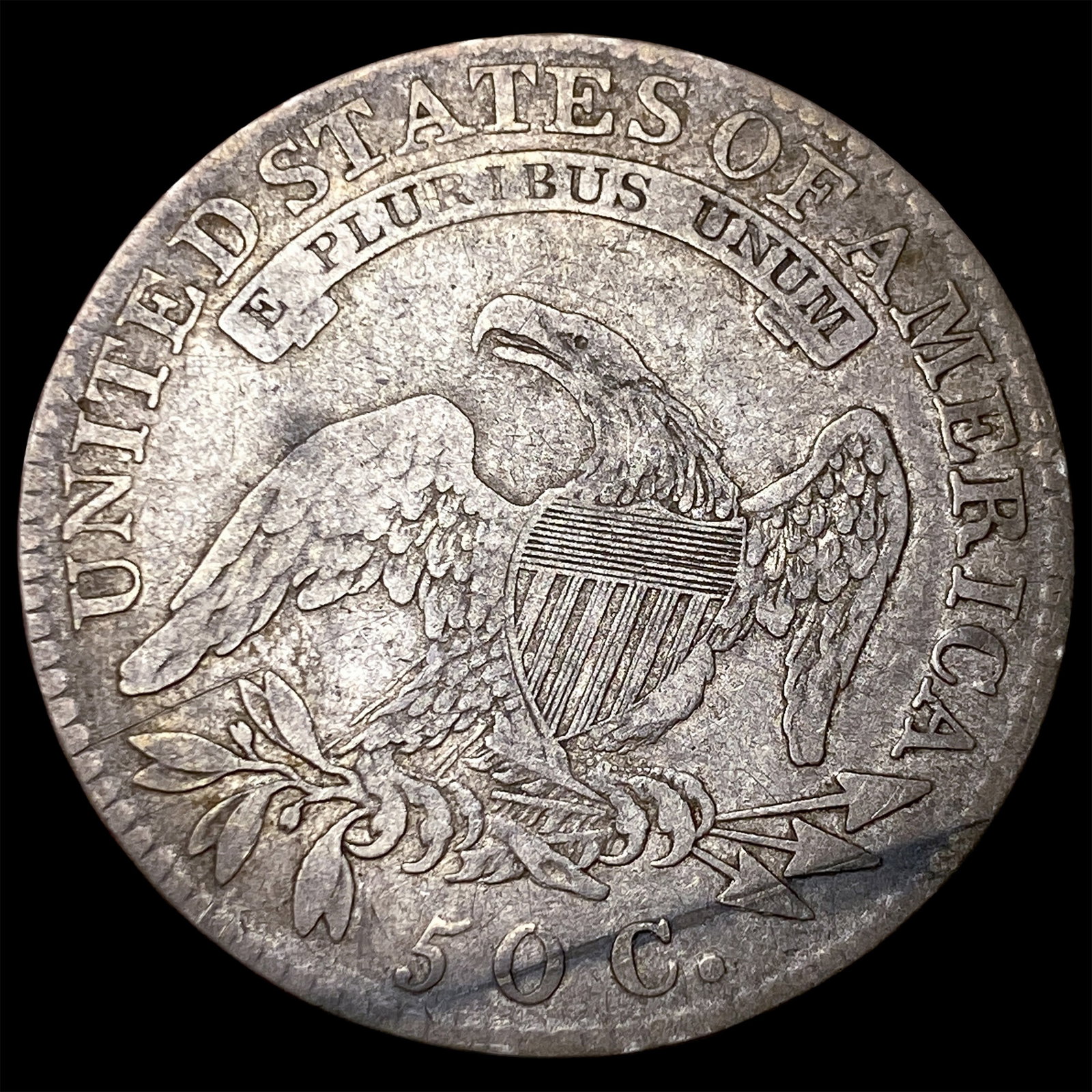 1818 Capped Bust Half Dollar LIGHTLY CIRCULATED - 2